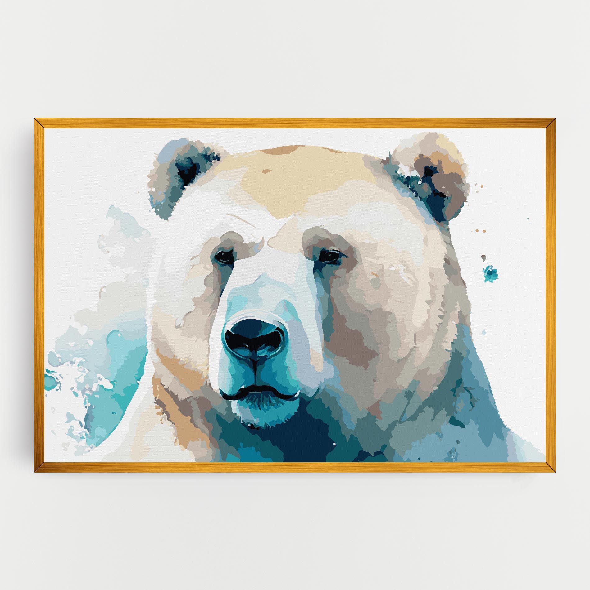 Big Watercolor Bear mockup 0