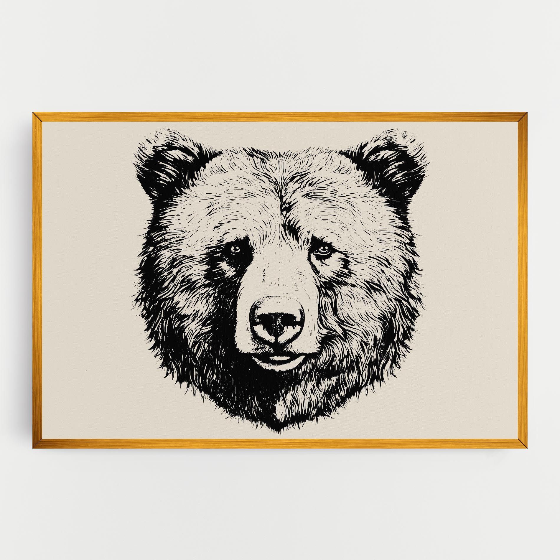 Cream Head Bear mockup 0