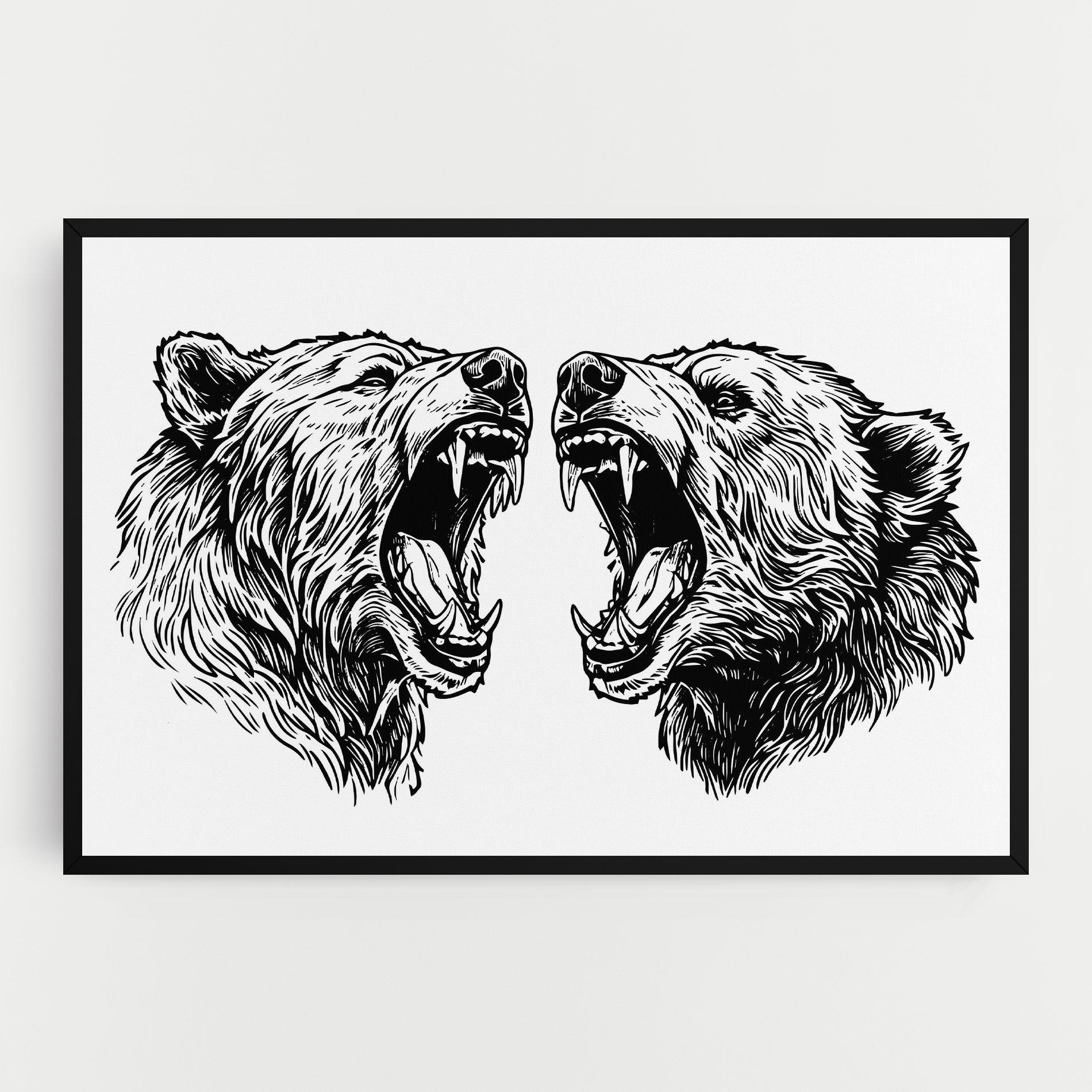 Tablou Canvas Bear Bite mockup 0