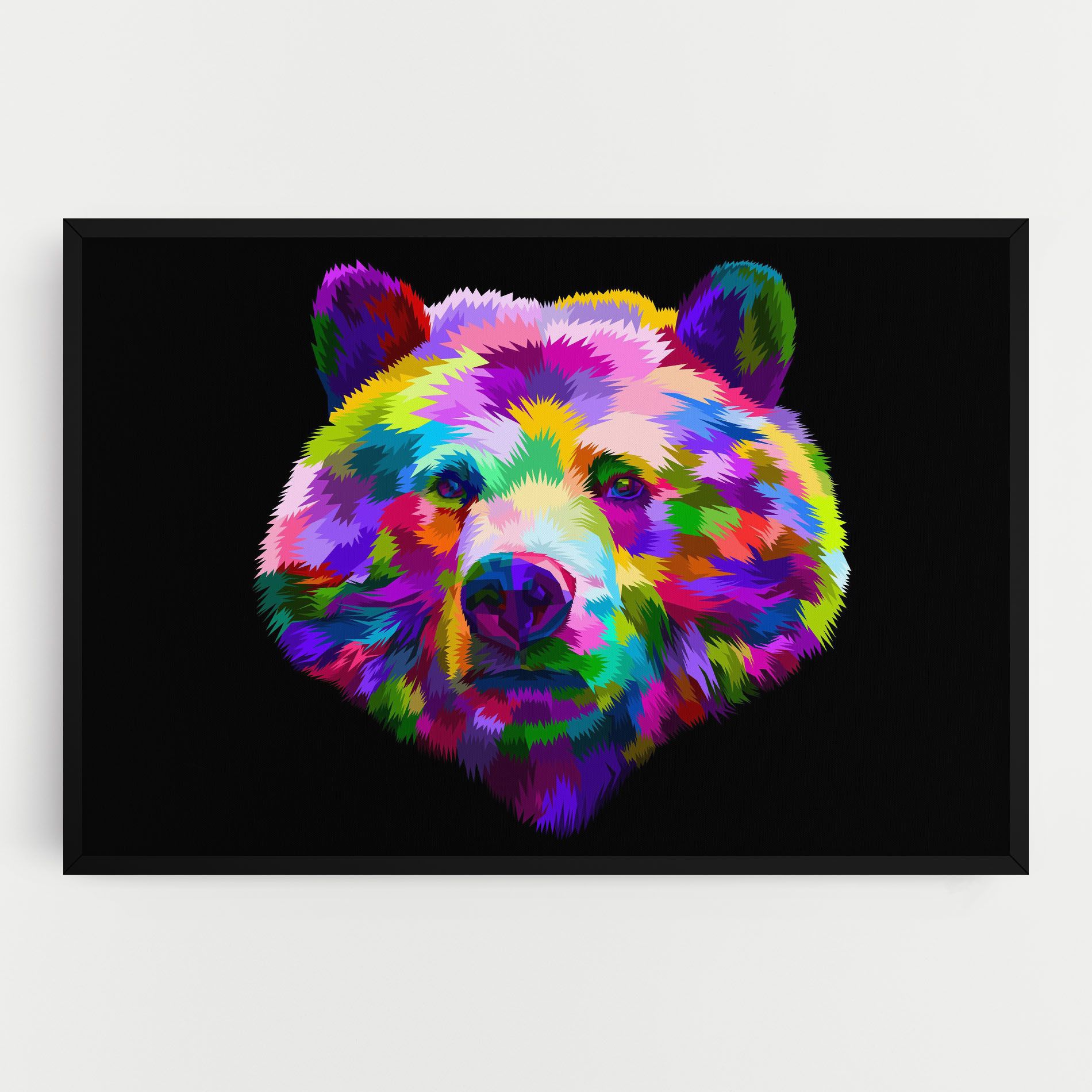 Bear Head Art mockup 0