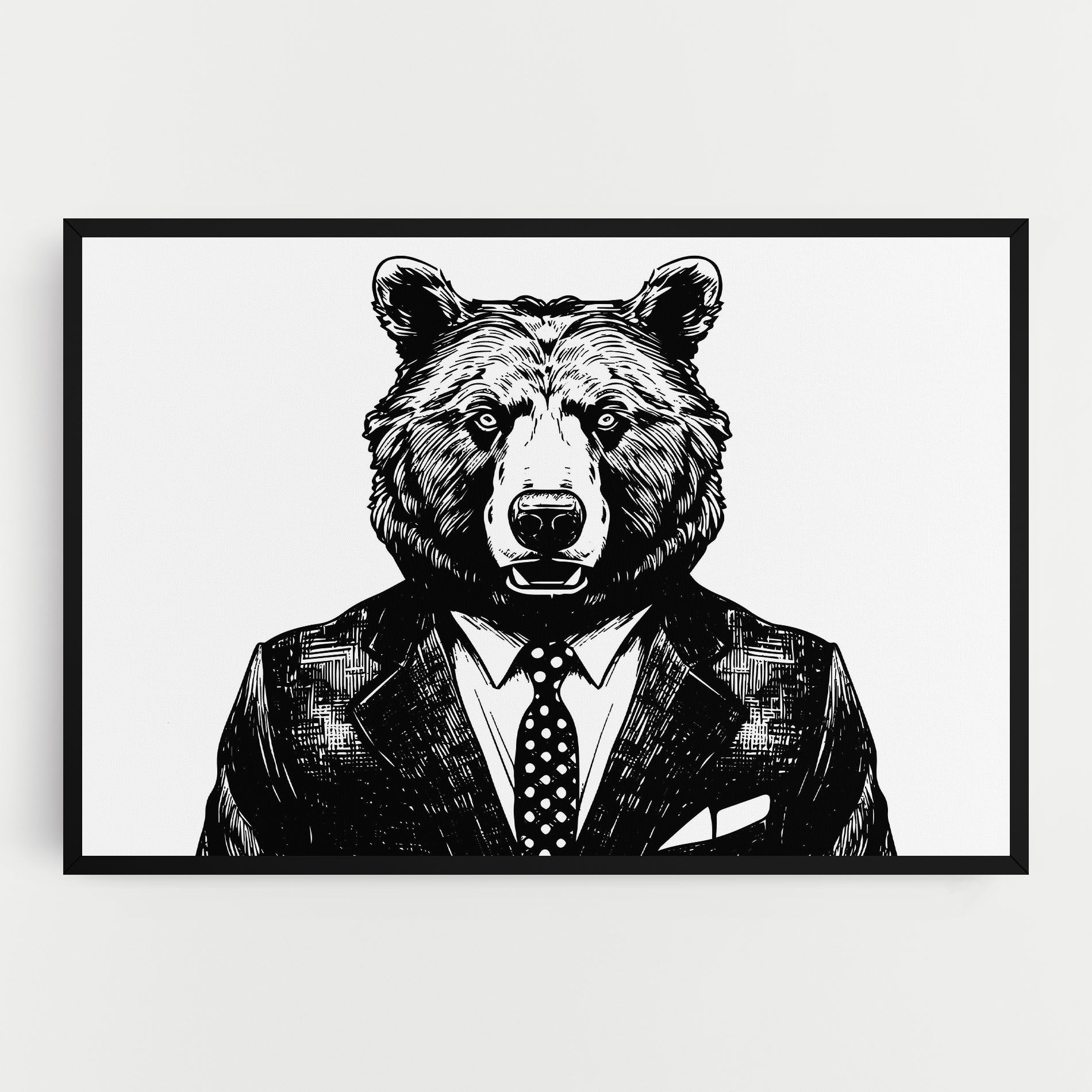 Bear In Suit mockup 0