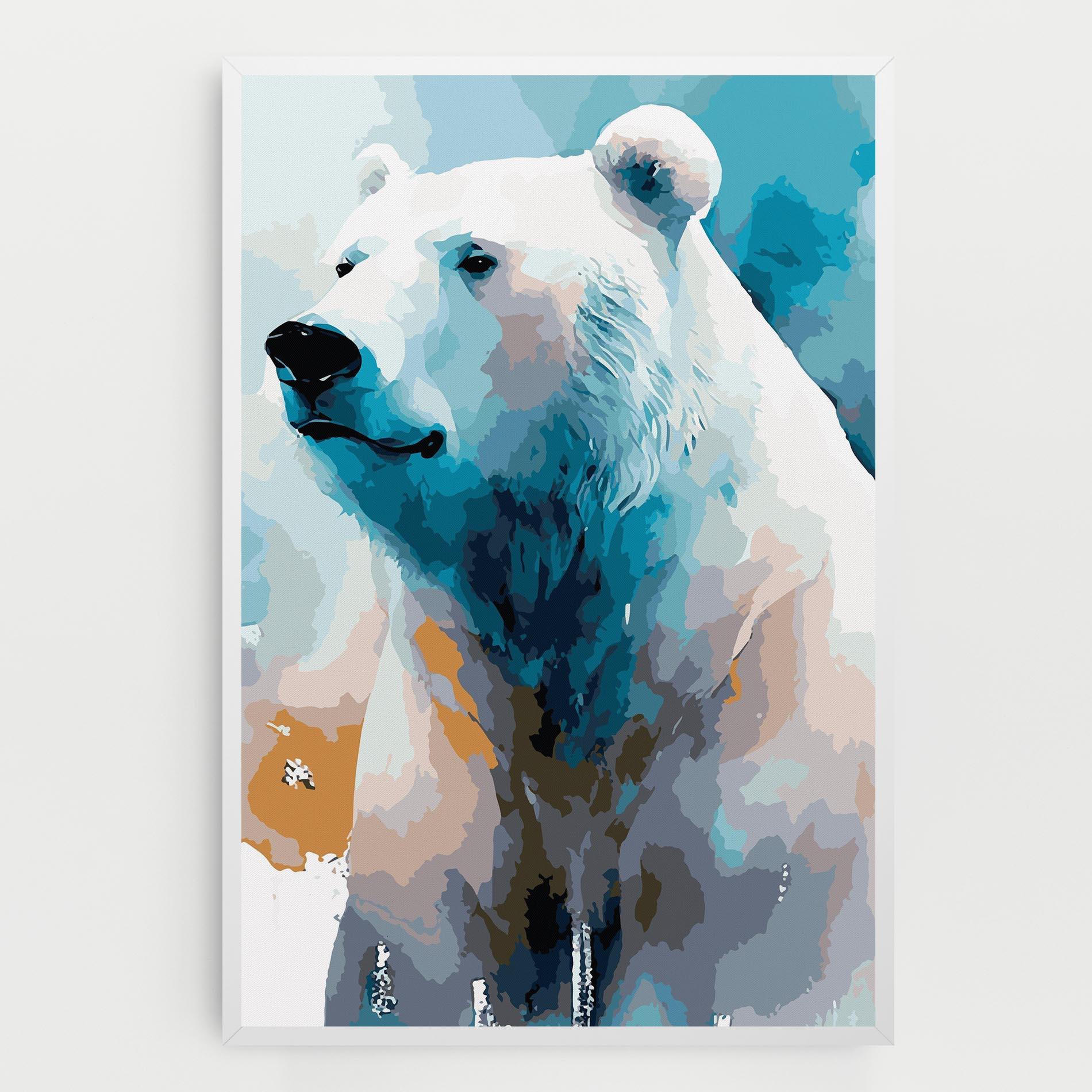 Tablou Canvas Beautiful Icebear mockup 0