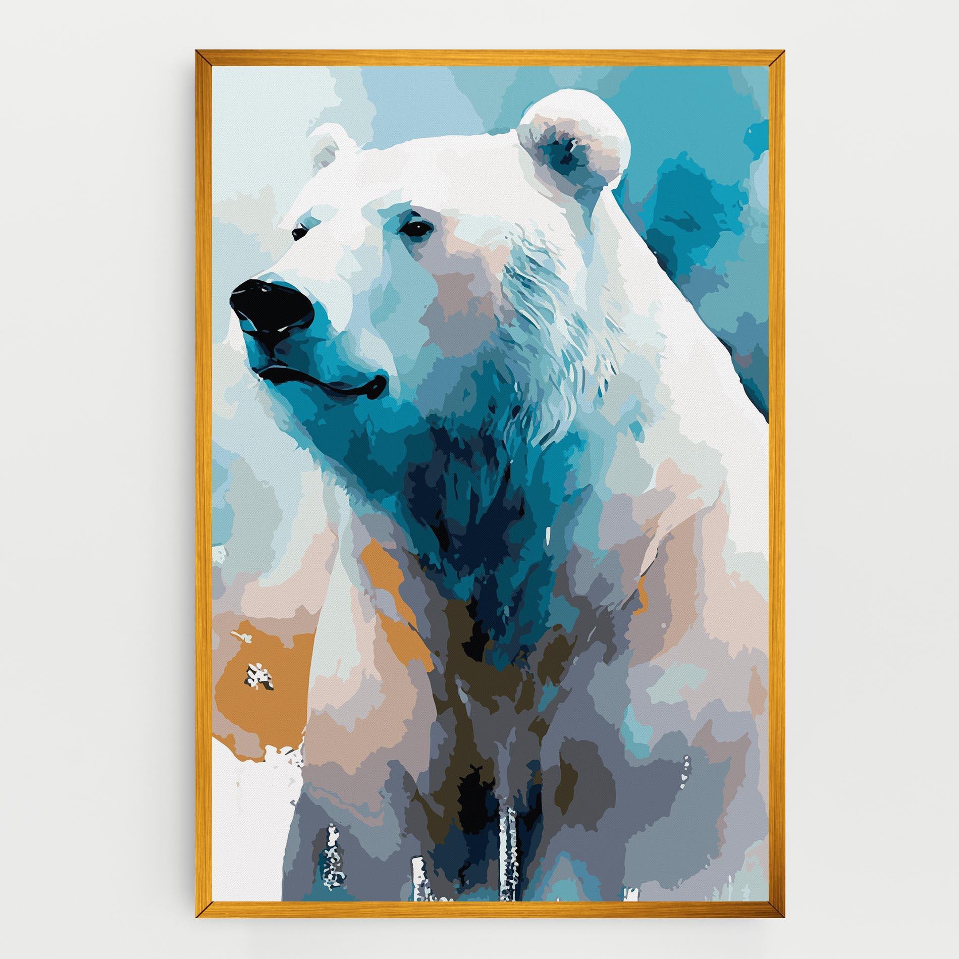 Tablou Canvas Beautiful Icebear mockup 0
