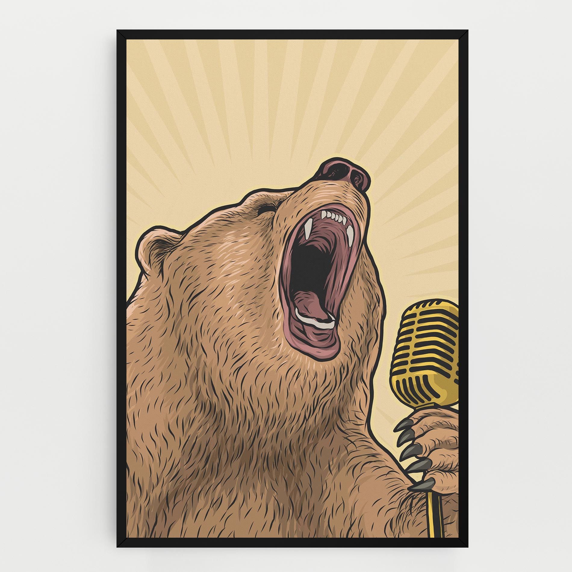Bear Singing mockup 0