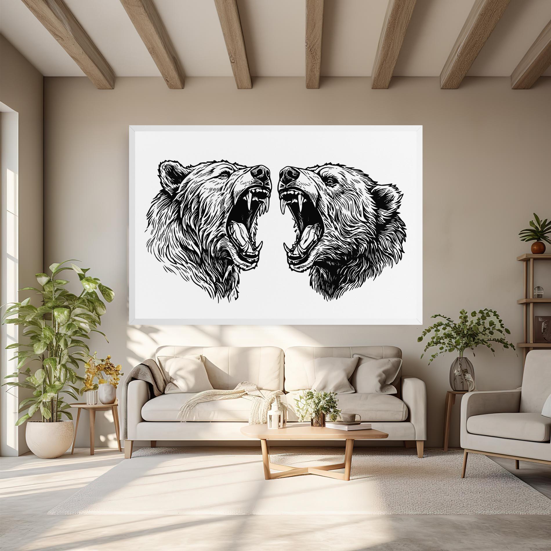 Tablou Canvas Bear Bite mockup 6