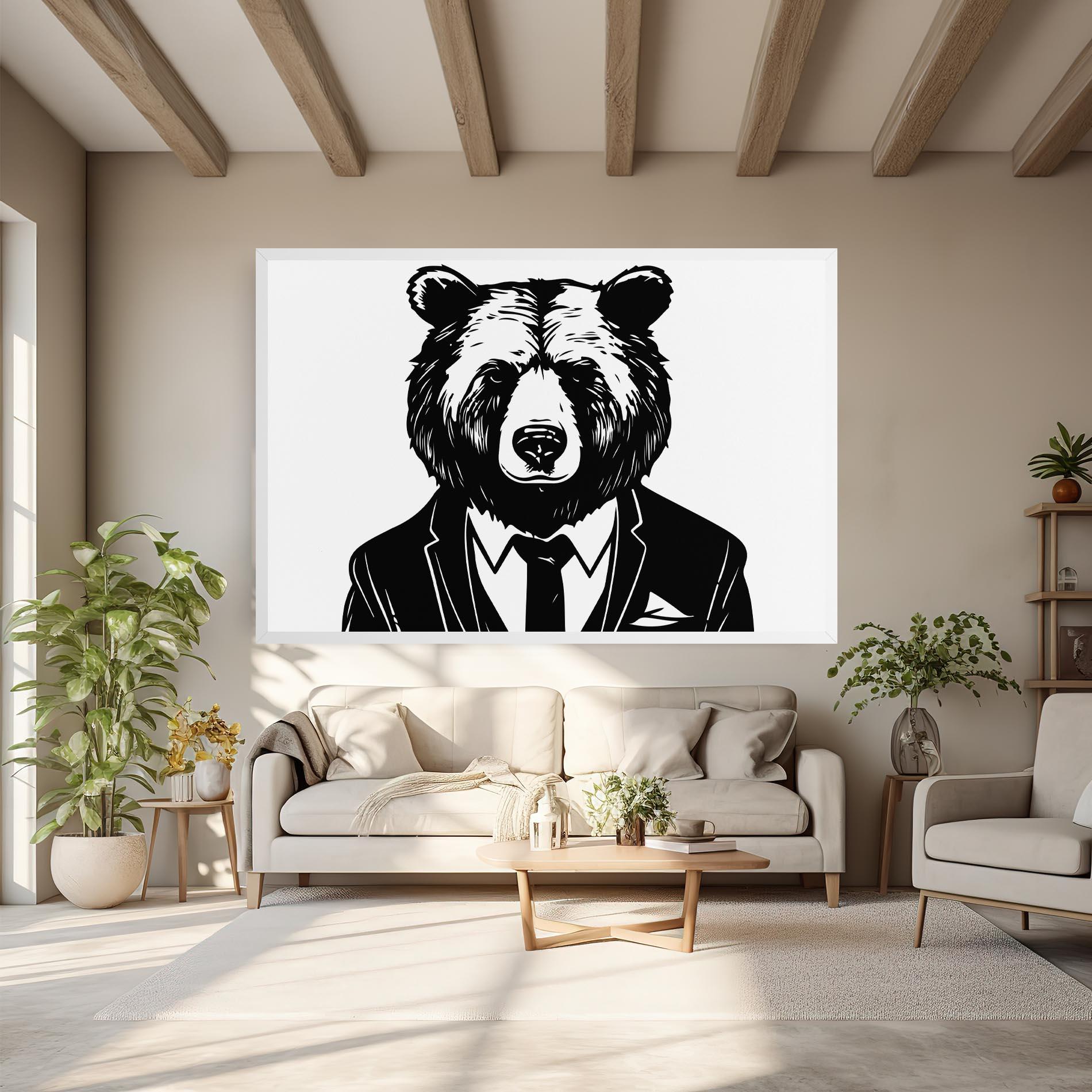Tablou Canvas Business Bear mockup 6