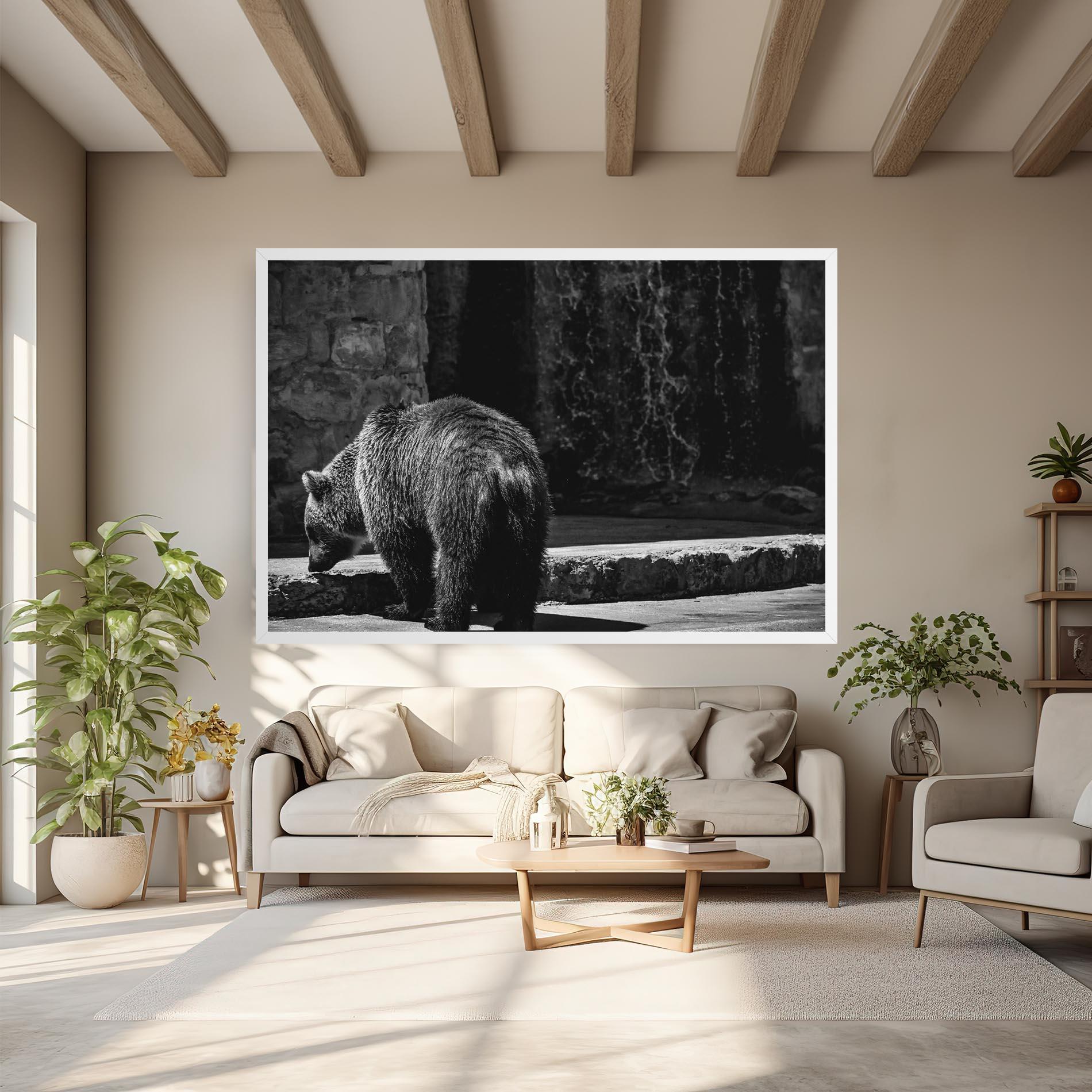 Tablou Canvas Grey Bear mockup 6