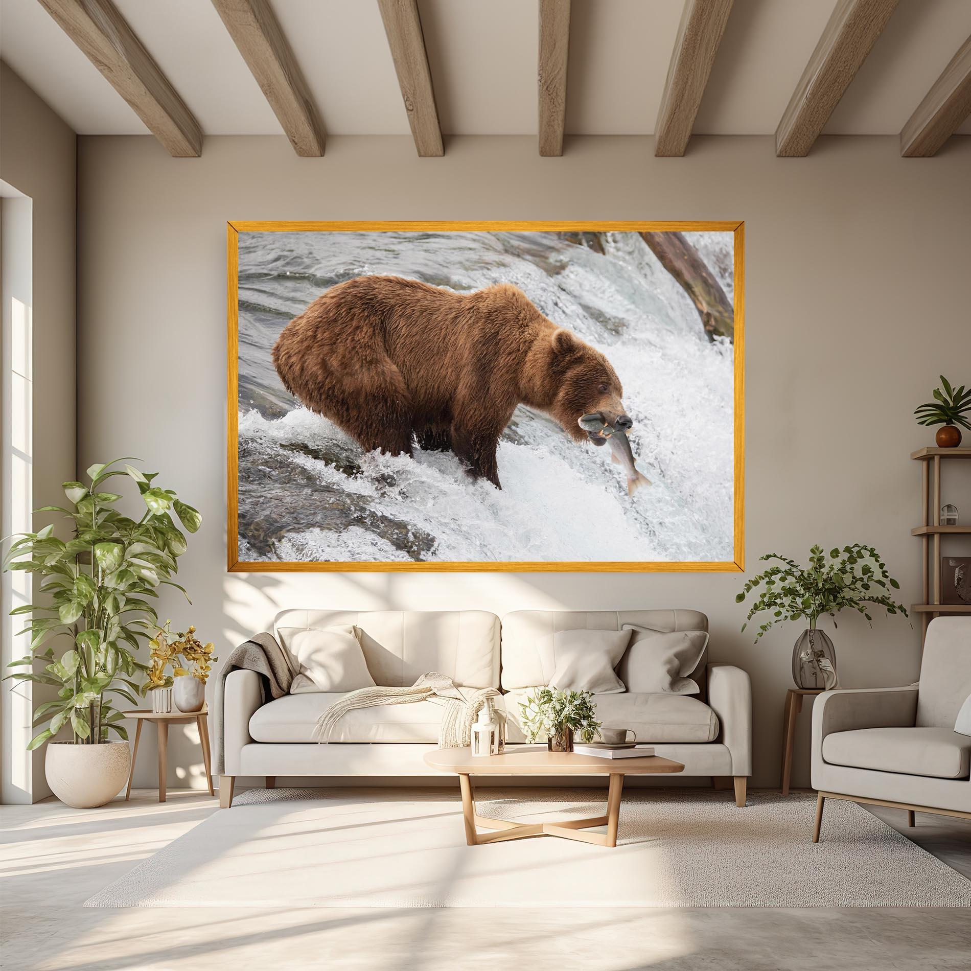 Tablou Canvas Bear Hunting mockup 6