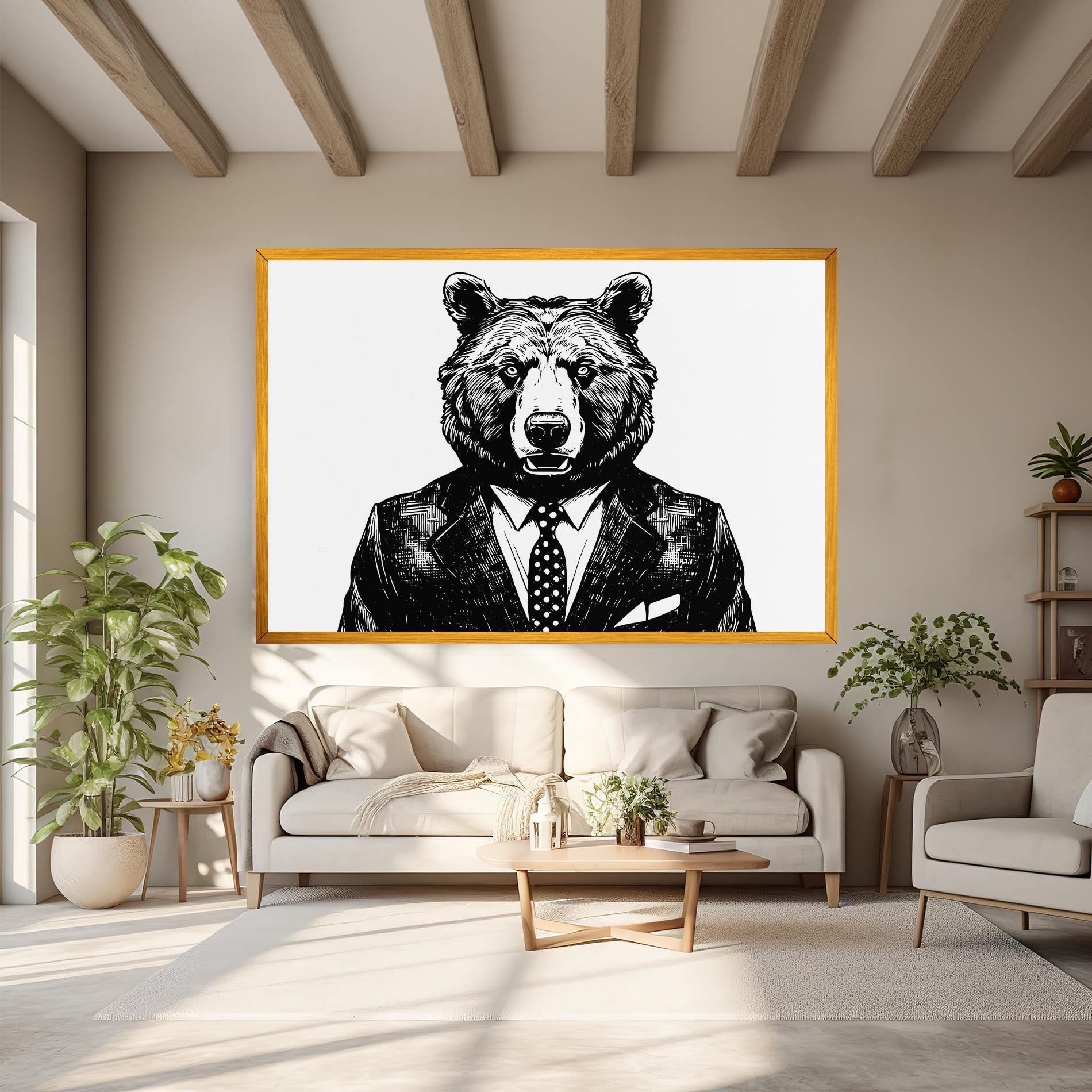 Bear In Suit mockup 6