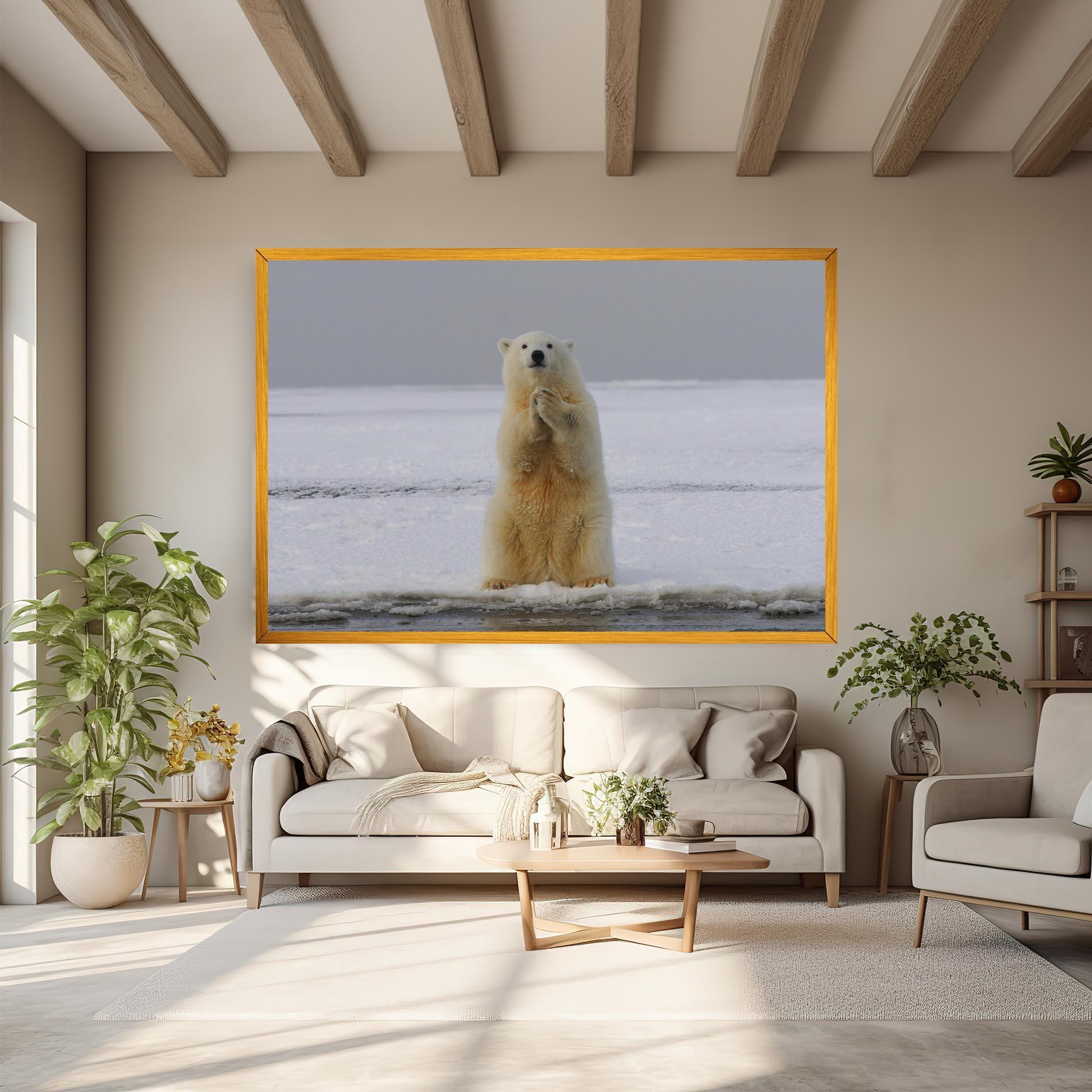Tablou Canvas Icebear Praying mockup 6