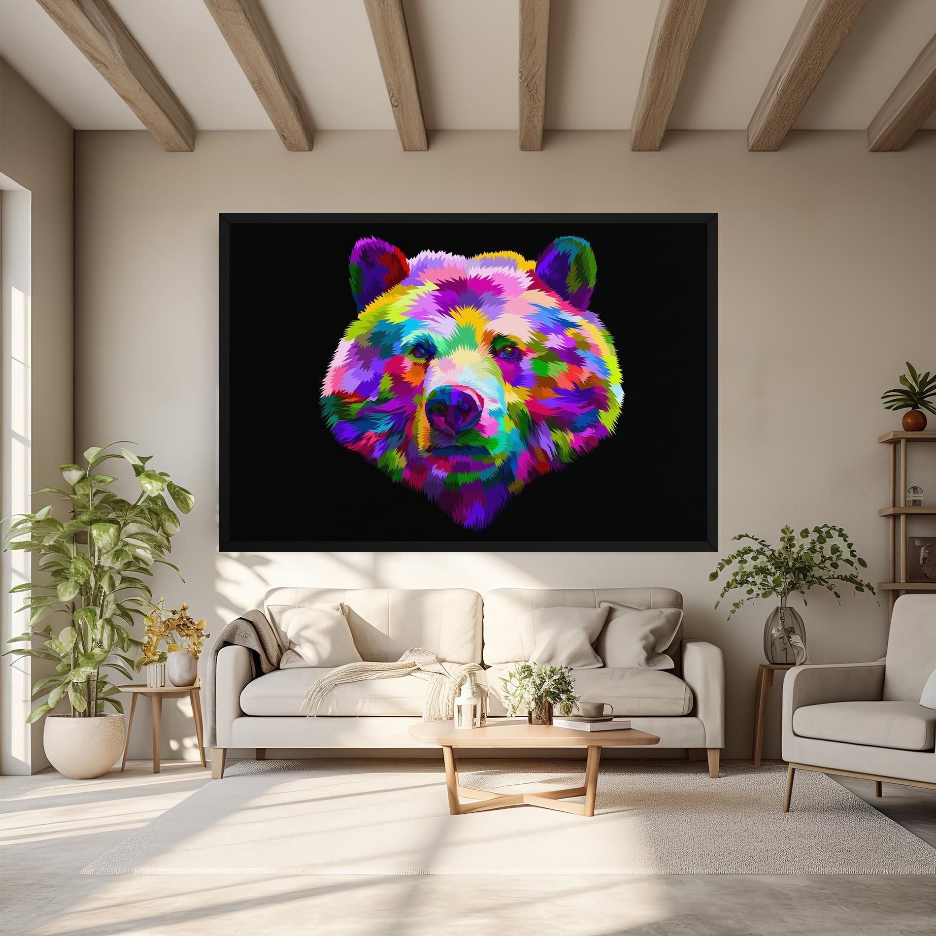 Tablou Canvas Bear Head Art mockup 6