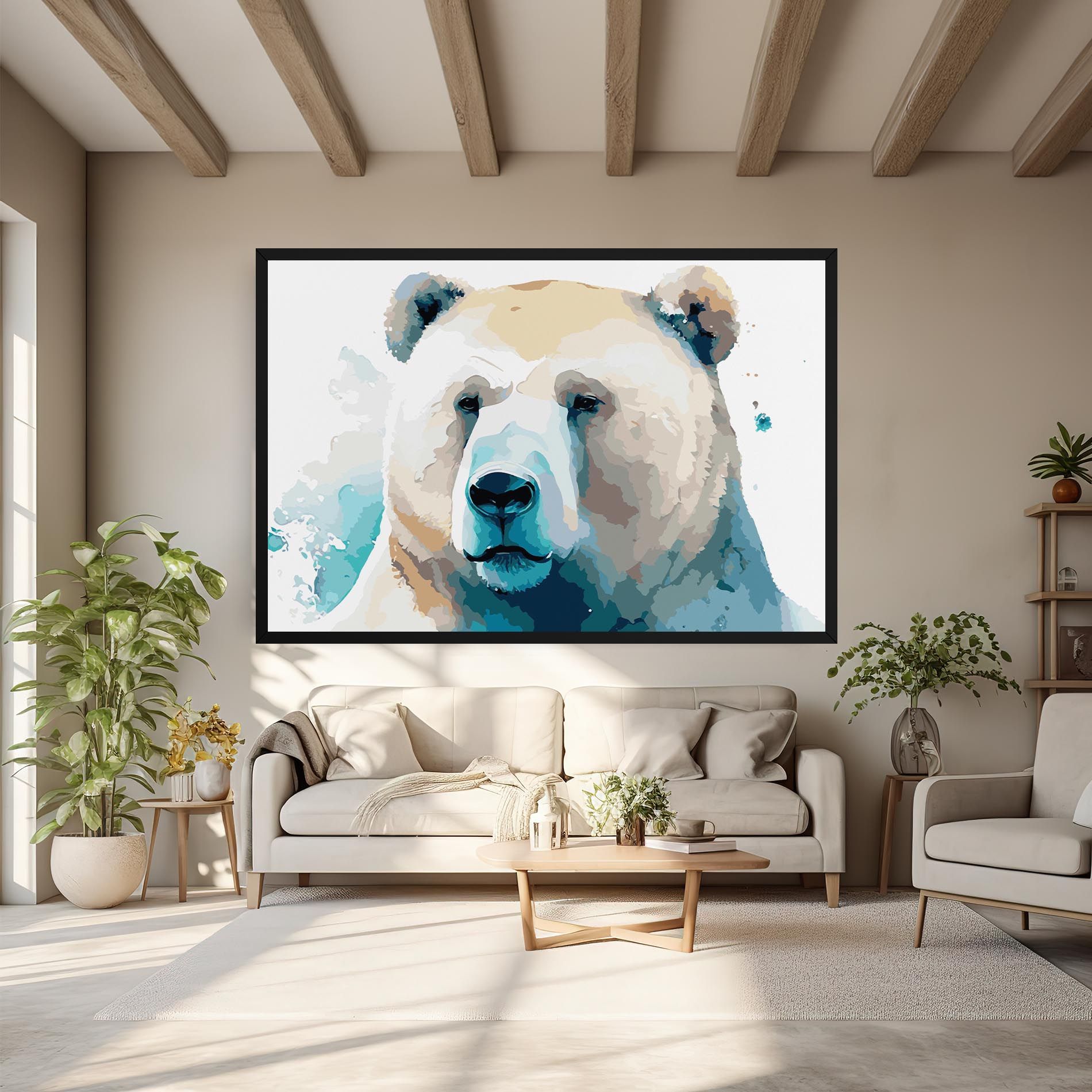 Big Watercolor Bear mockup 6