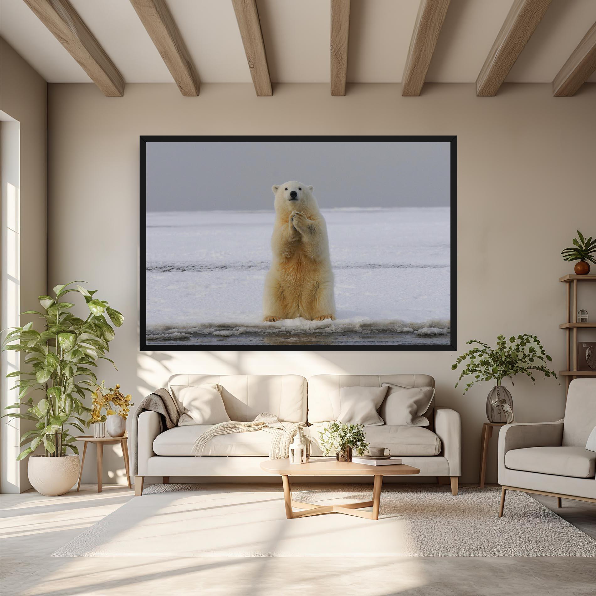 Tablou Canvas Icebear Praying mockup 6