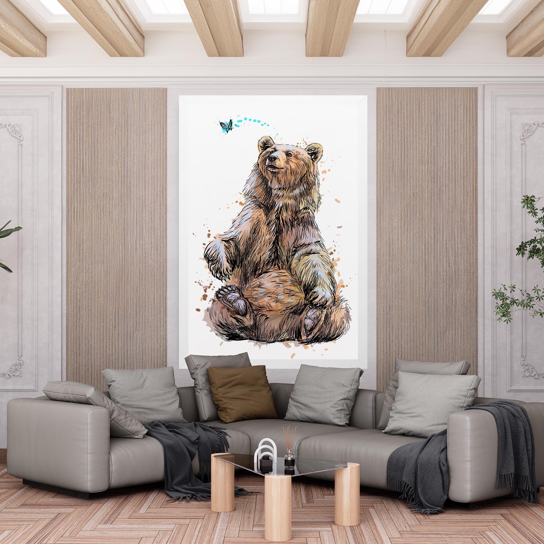 Tablou Canvas Butterfly Bear mockup 6