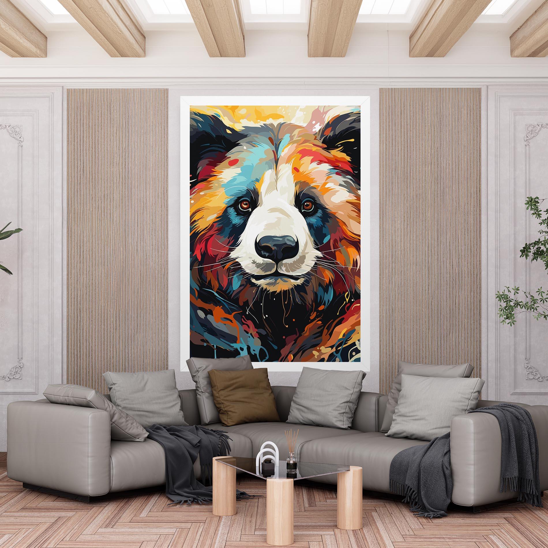 Tablou Canvas Cream Color Bear mockup 6