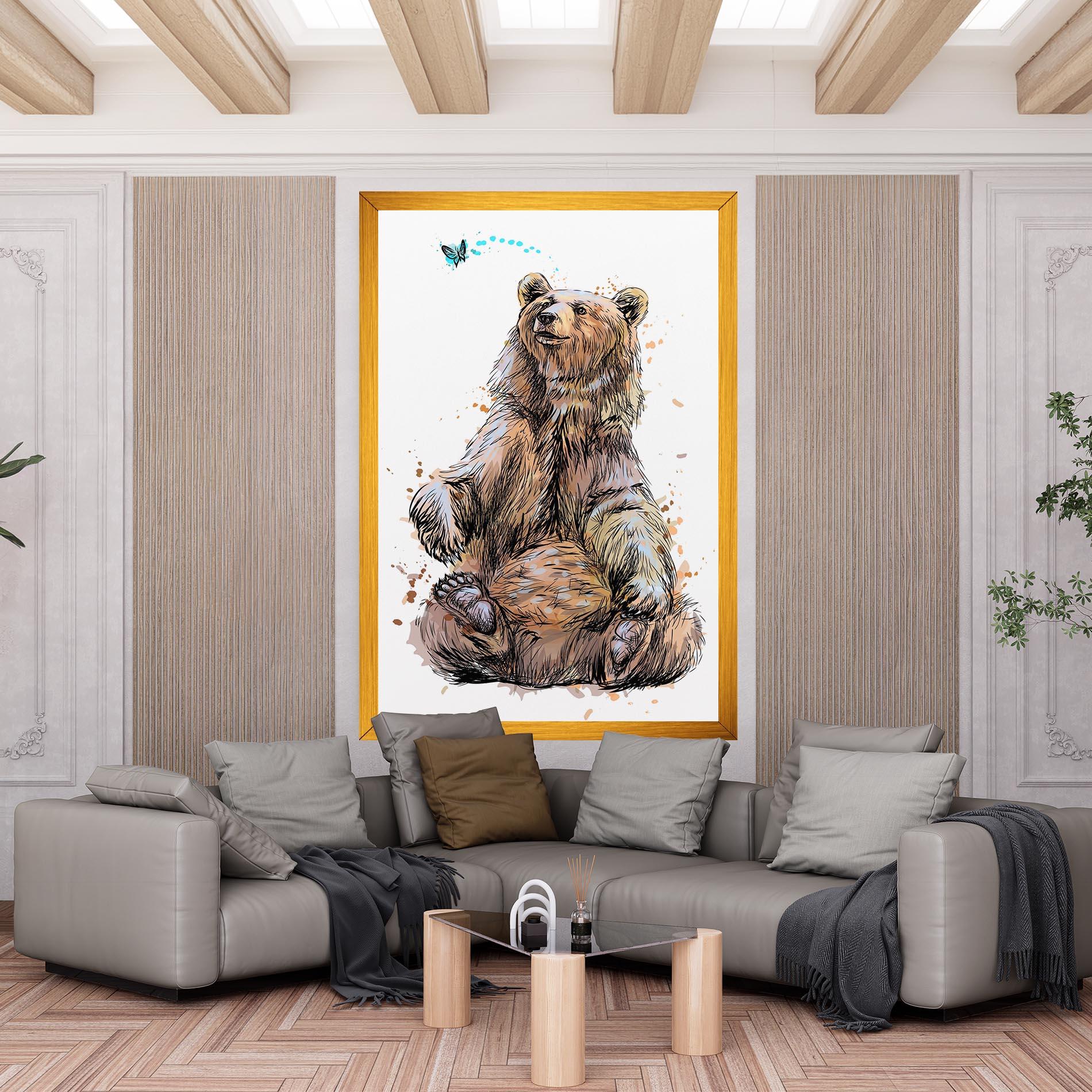 Tablou Canvas Butterfly Bear mockup 6