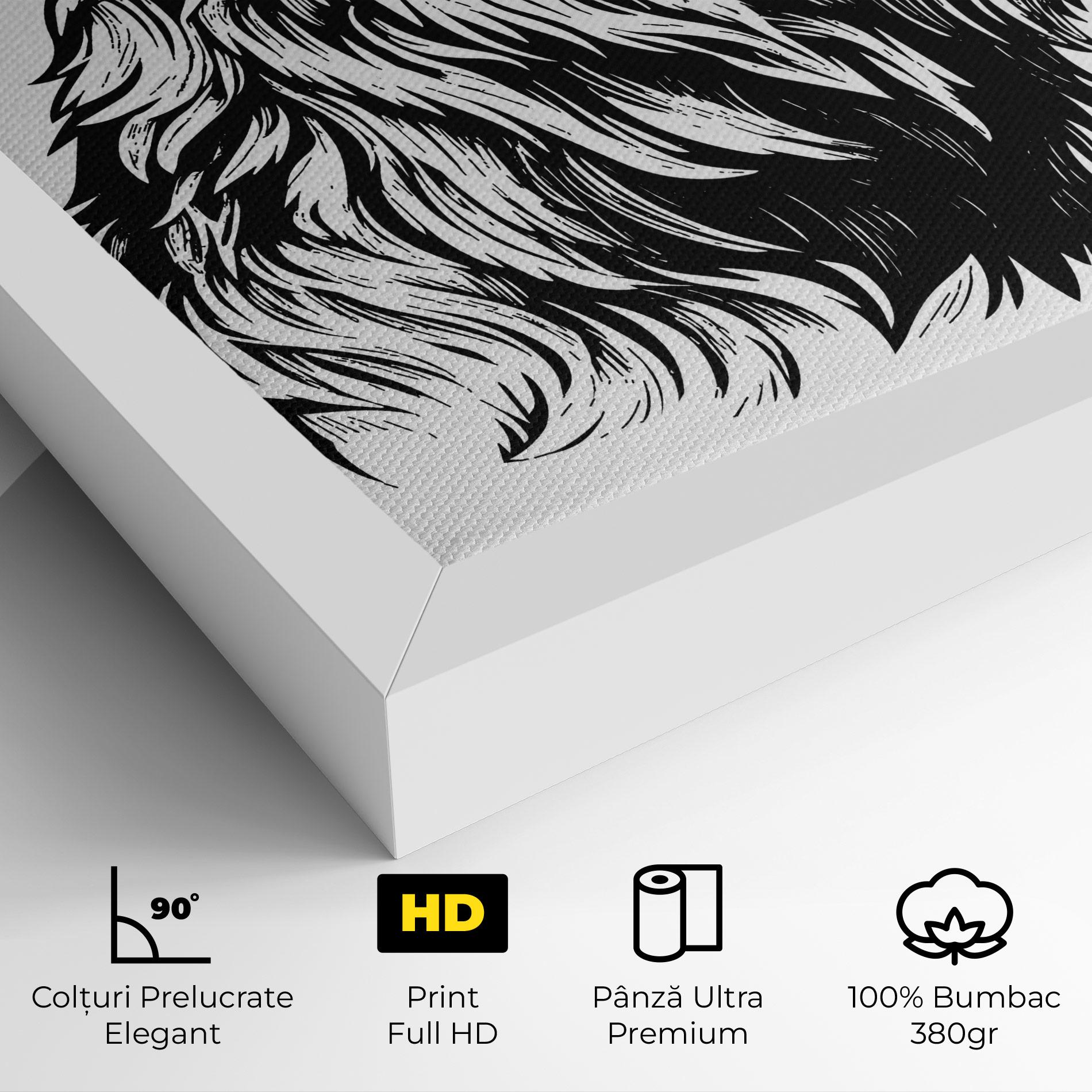 Tablou Canvas Angry Bear mockup 4