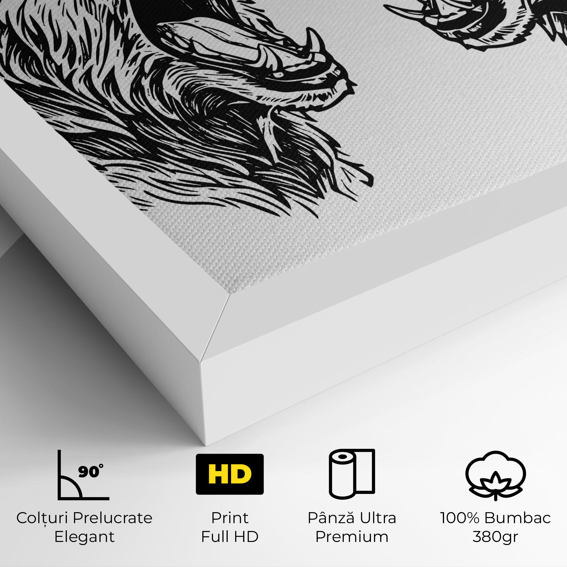 Tablou Canvas Bear Bite mockup 4