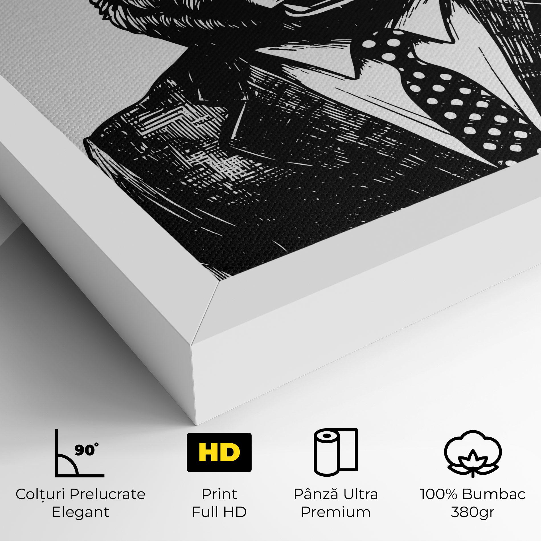 Tablou Canvas Bear In Suit mockup 4