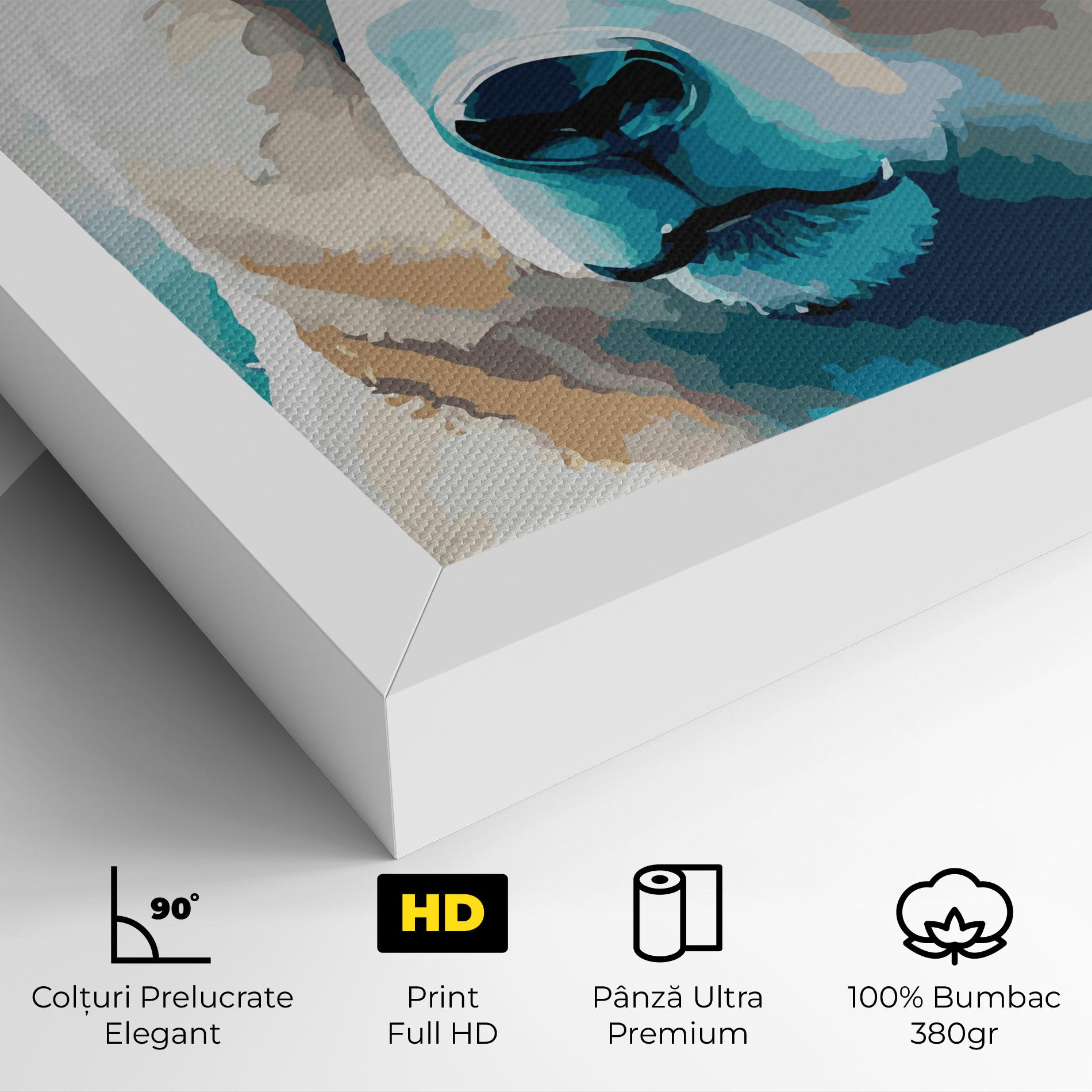 Tablou Canvas Big Watercolor Bear mockup 4