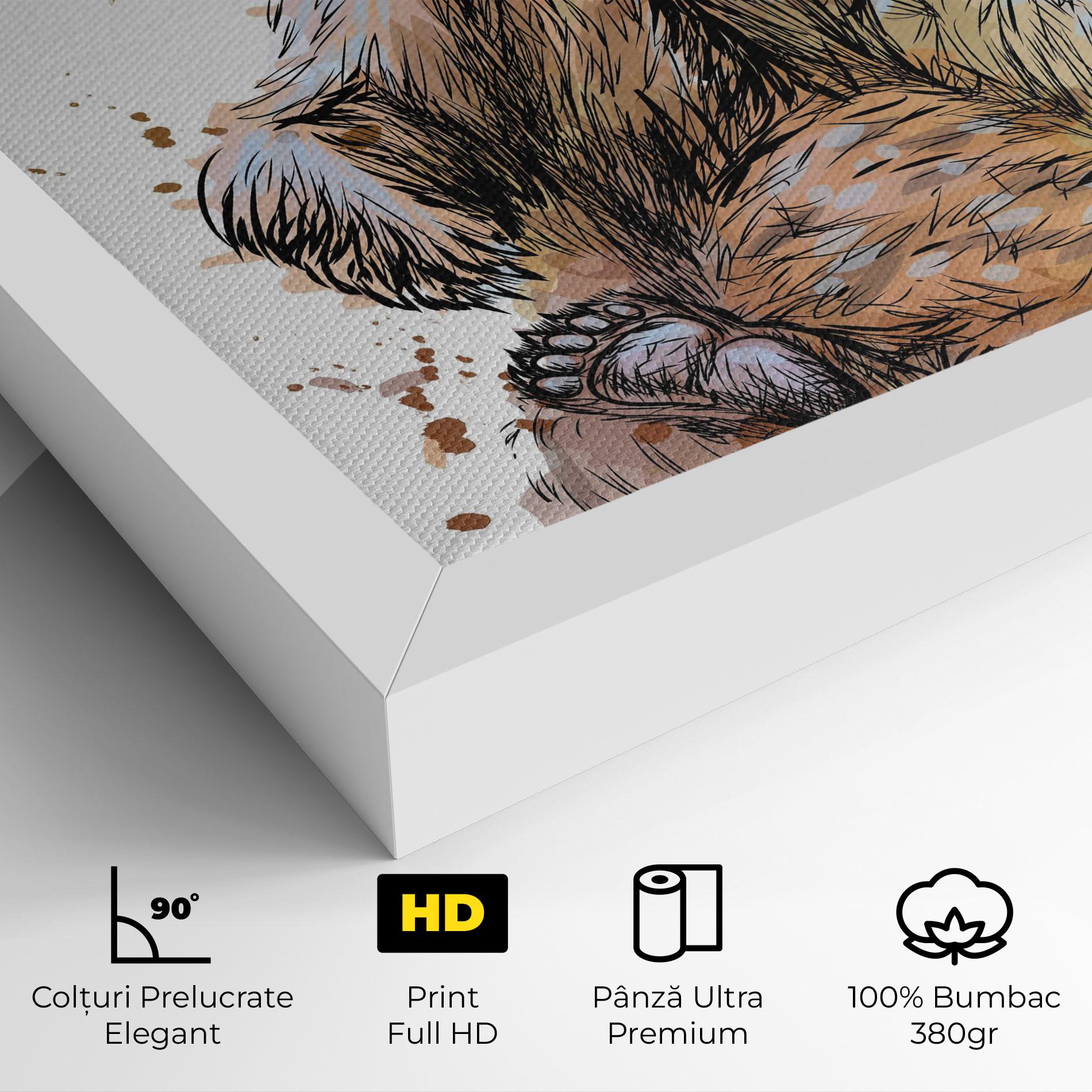 Tablou Canvas Butterfly Bear mockup 4