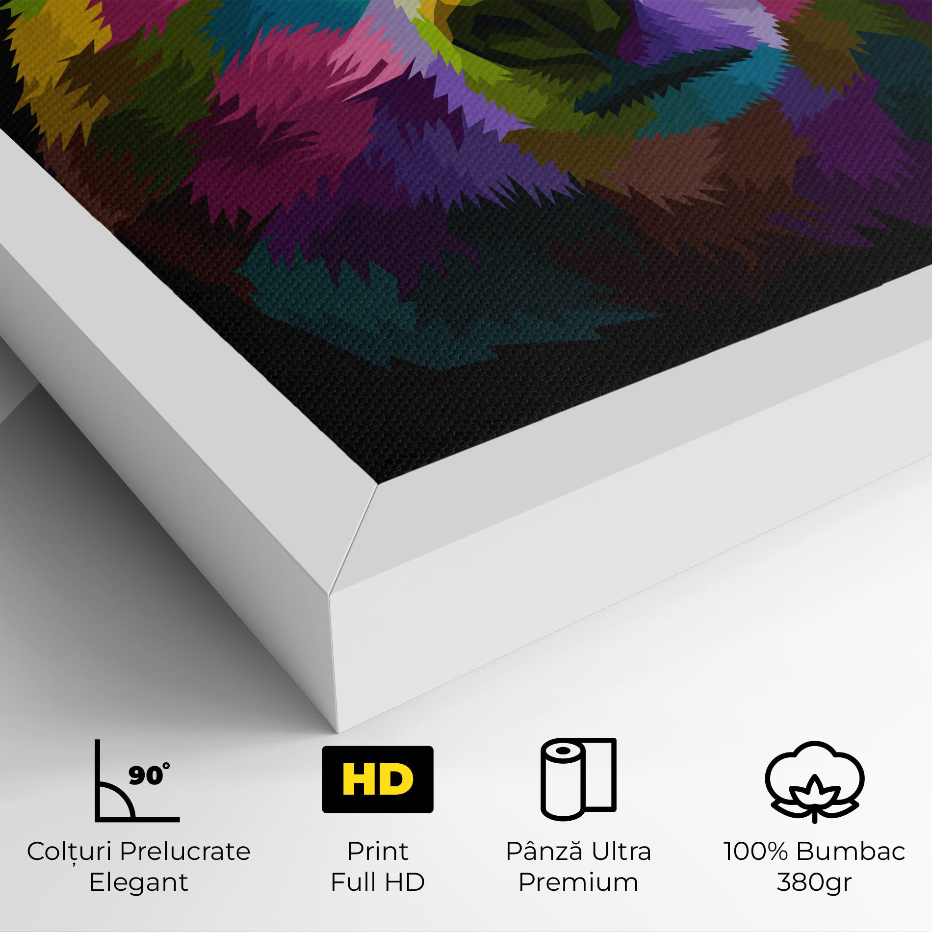 Colorful Bear Head mockup 4