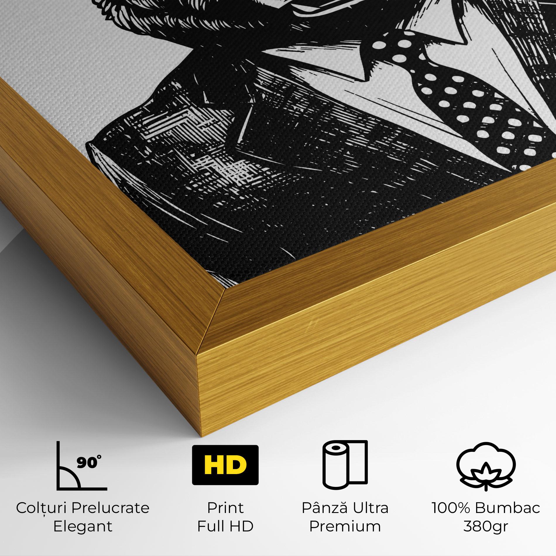 Tablou Canvas Bear In Suit mockup 4
