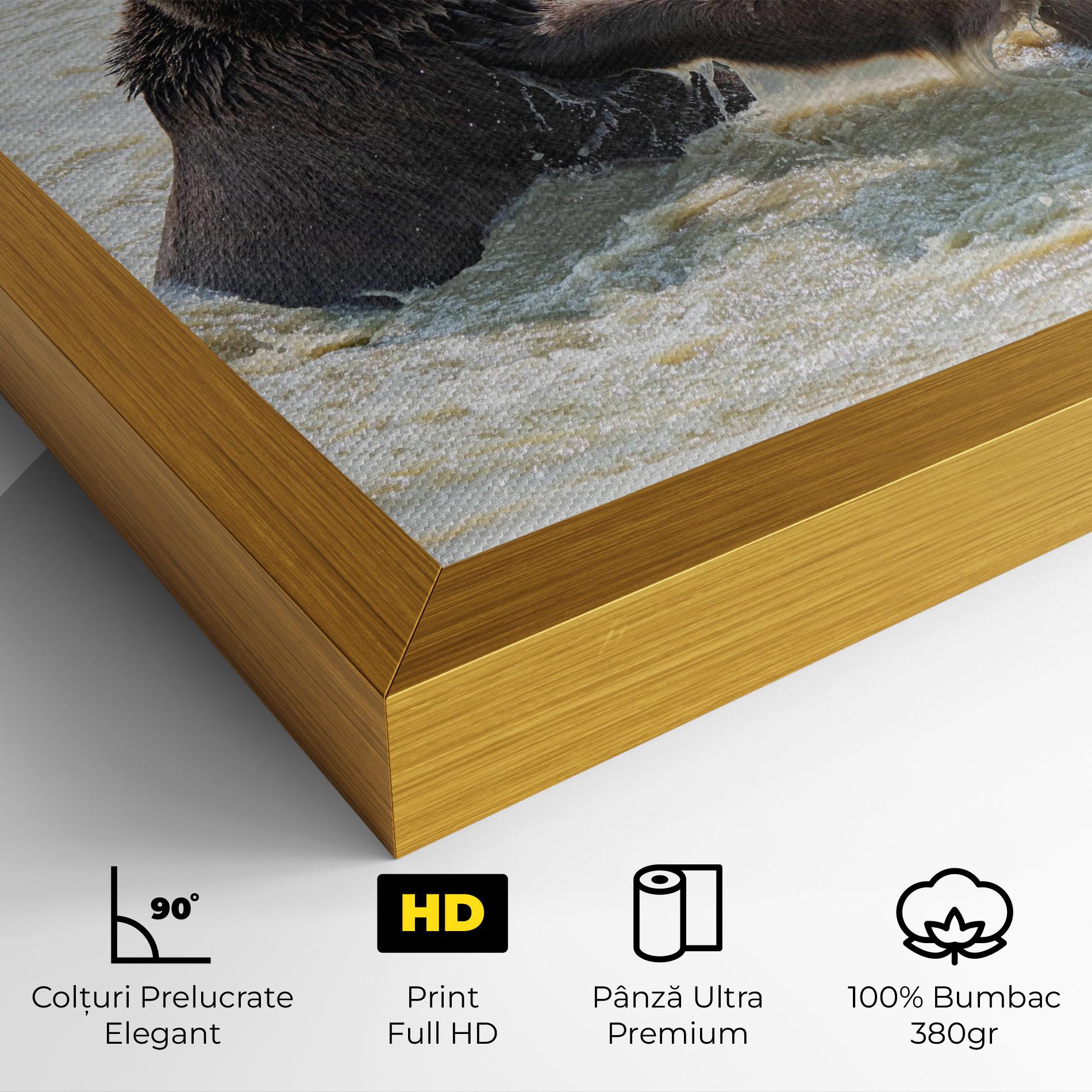 Tablou Canvas Bears Fighting mockup 4