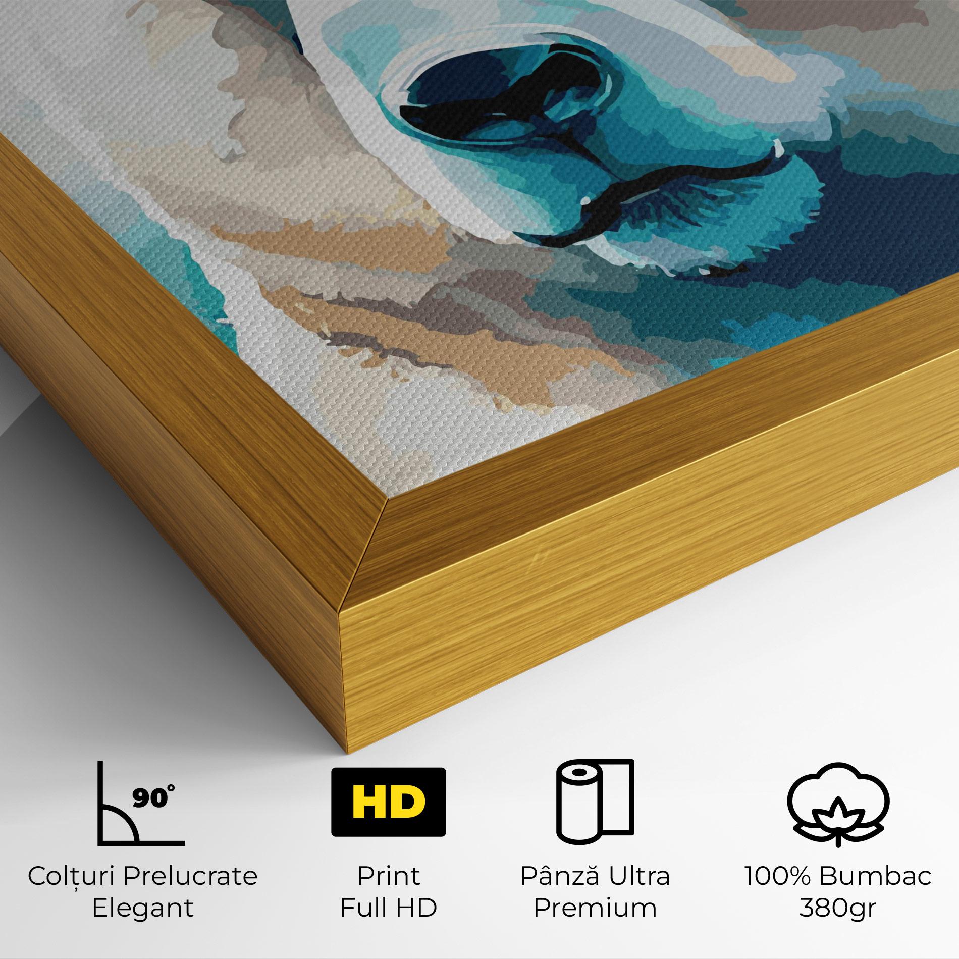 Tablou Canvas Big Watercolor Bear mockup 4