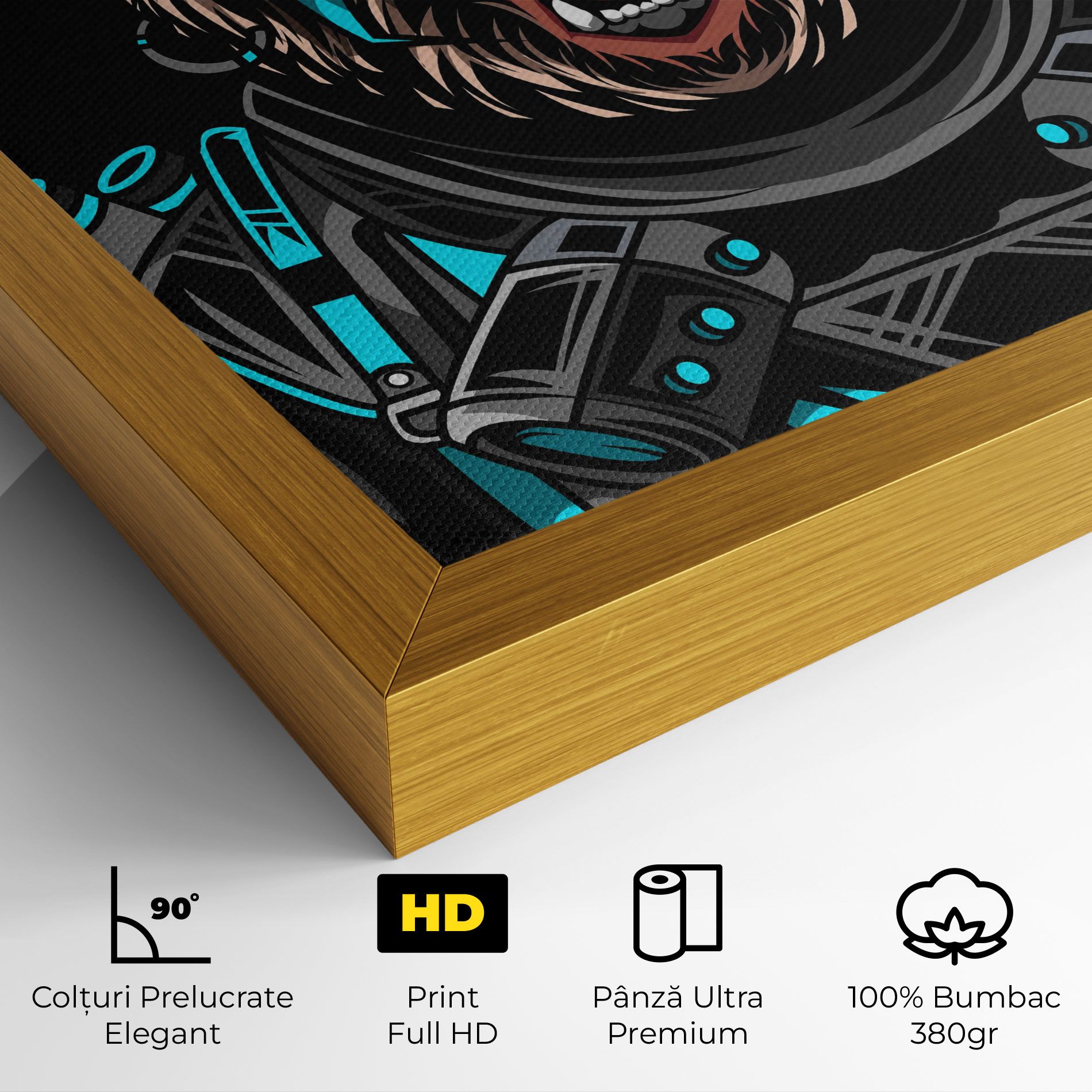 Black Cyborg Bear mockup 4