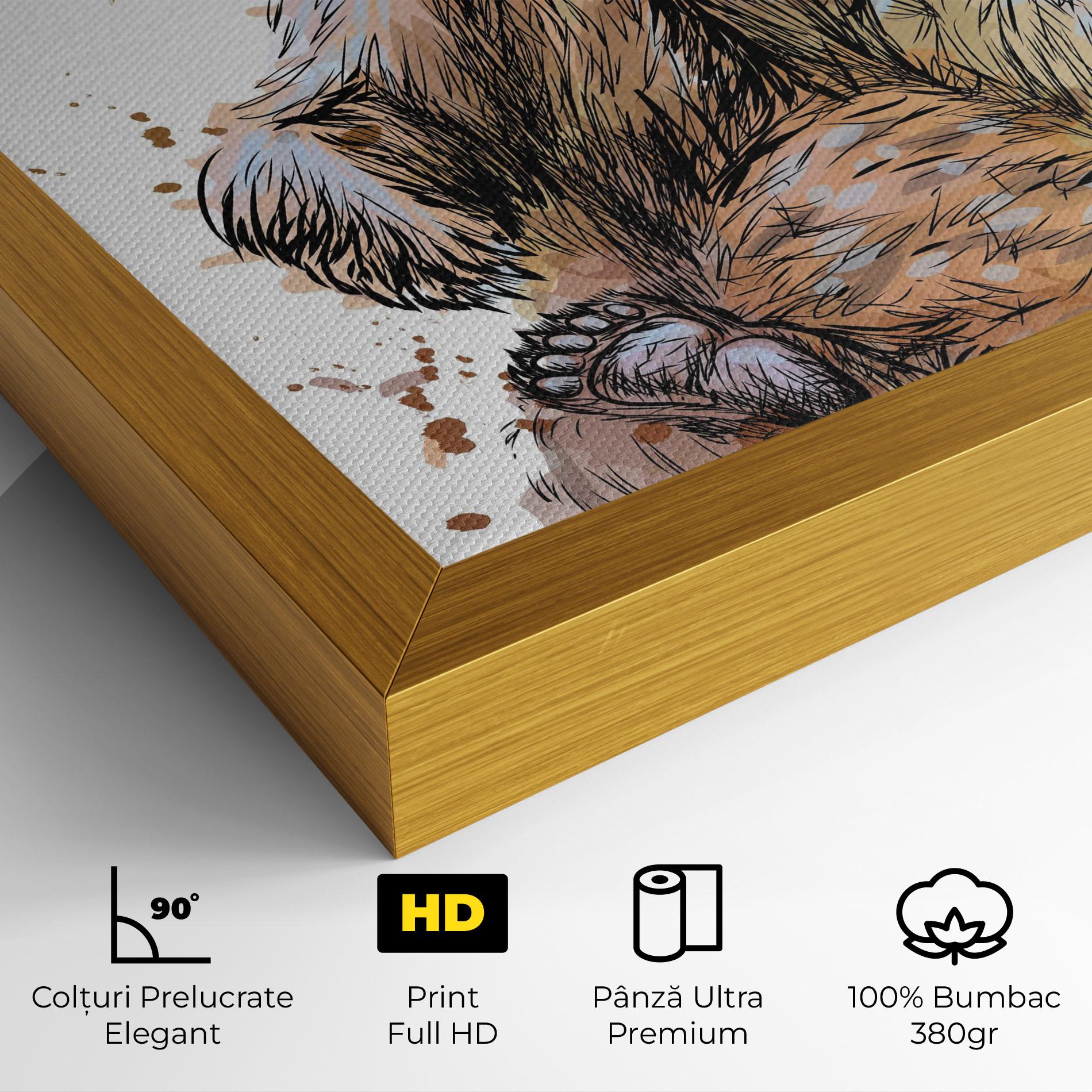 Tablou Canvas Butterfly Bear mockup 4