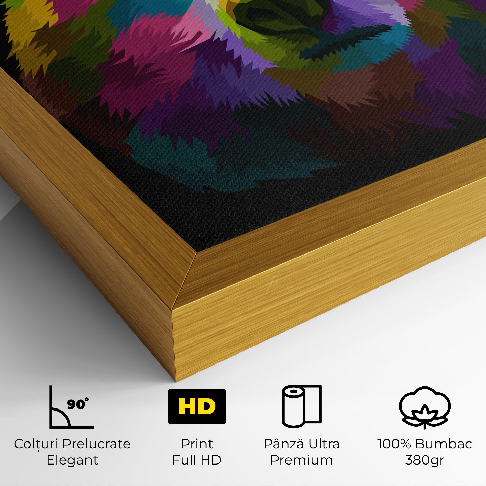 Colorful Bear Head mockup 4