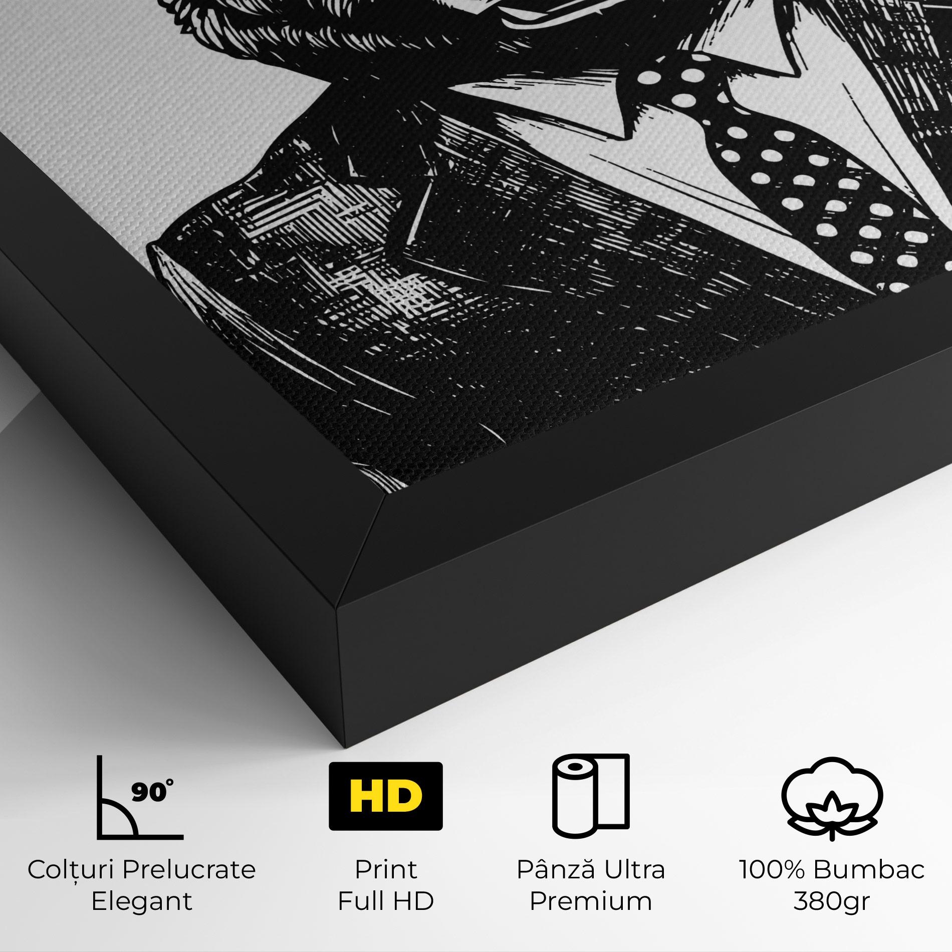 Tablou Canvas Bear In Suit mockup 4