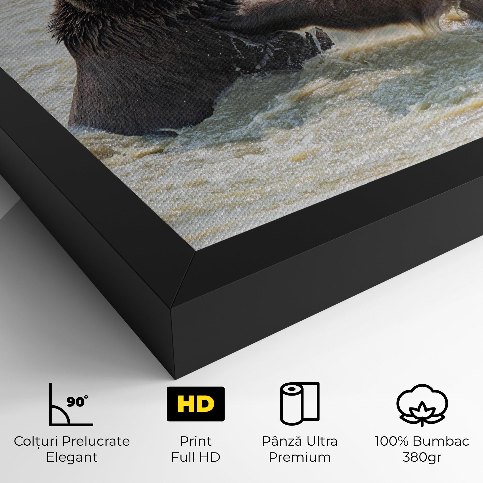 Tablou Canvas Bears Fighting mockup 4