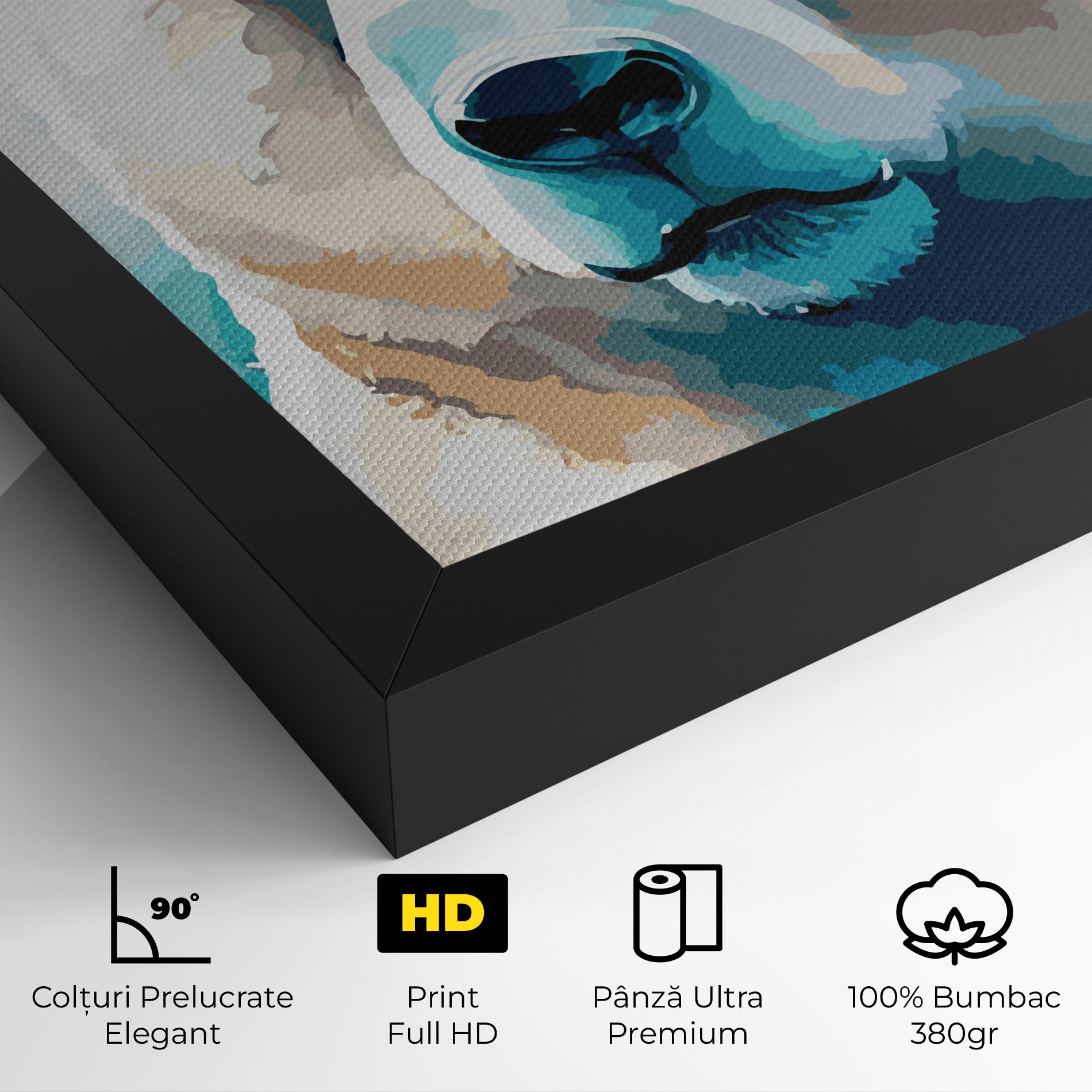 Big Watercolor Bear mockup 4