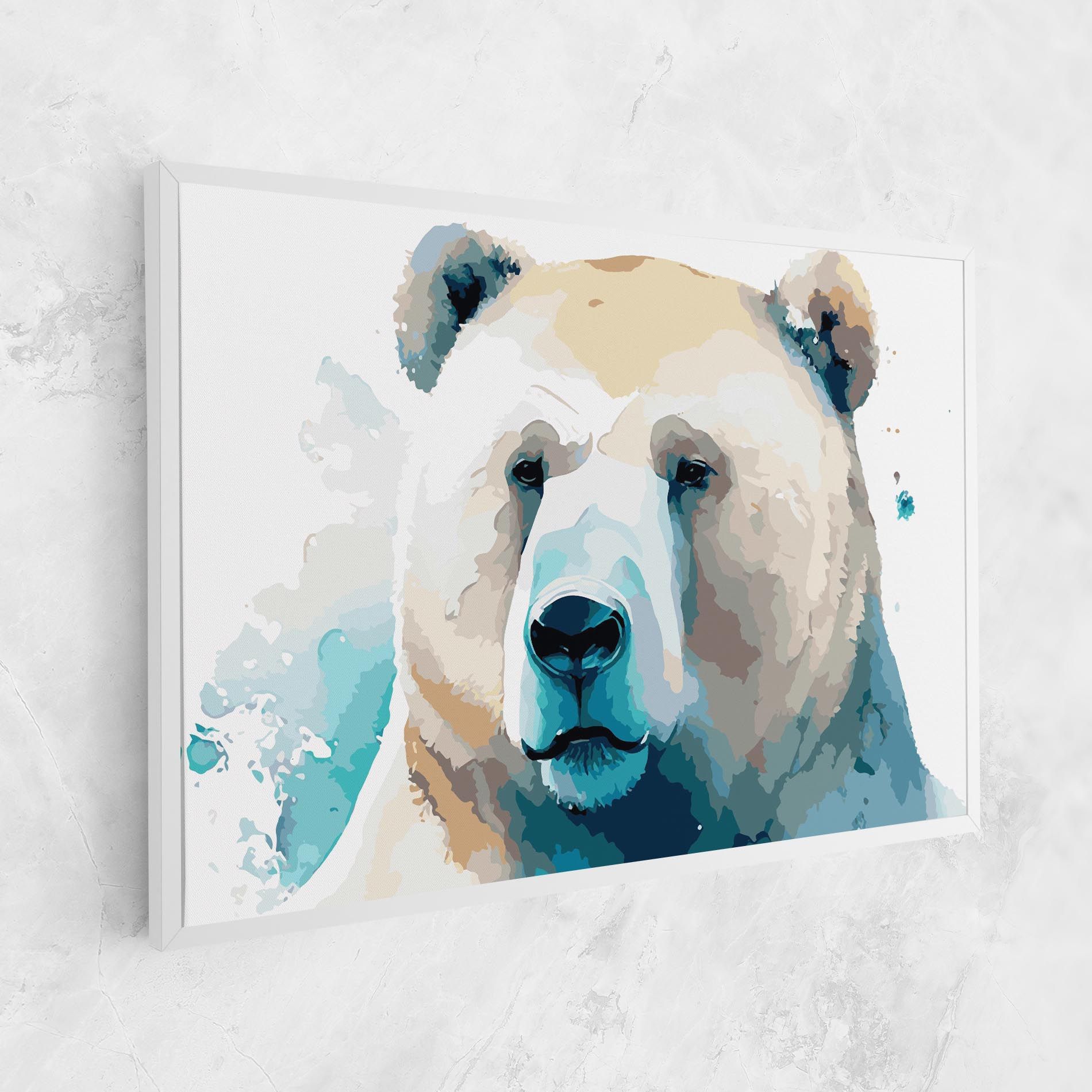 Big Watercolor Bear mockup 1