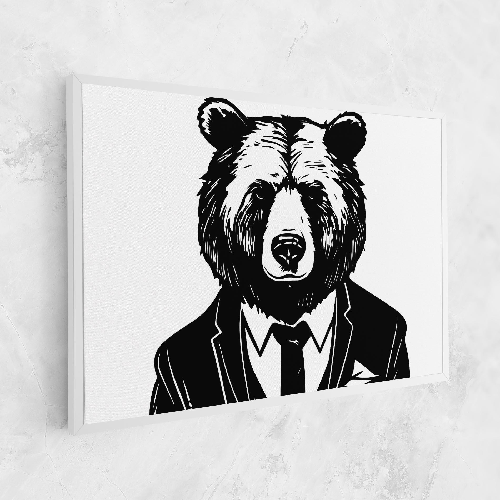 Tablou Canvas Business Bear mockup 1