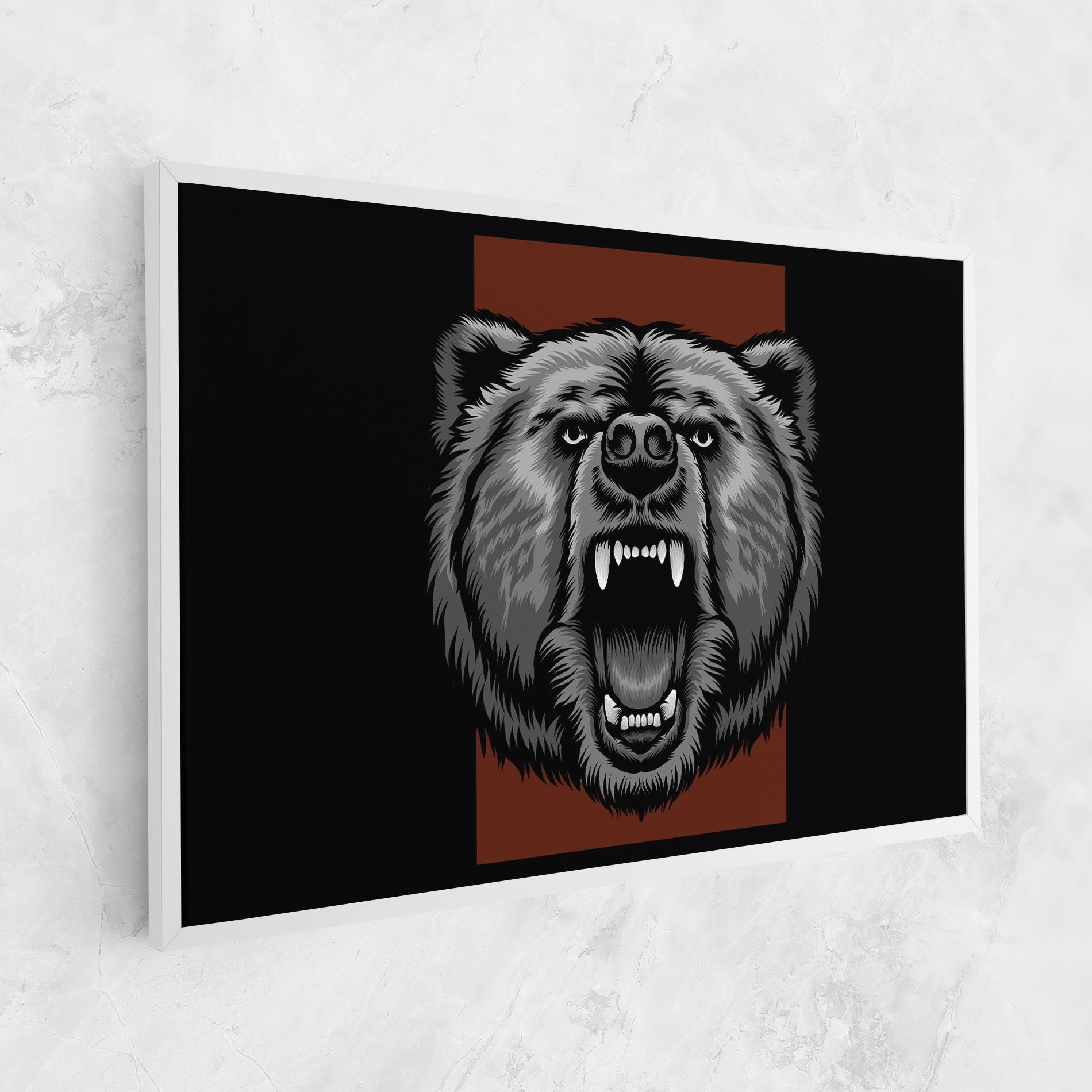 Grey Bear Head mockup 1