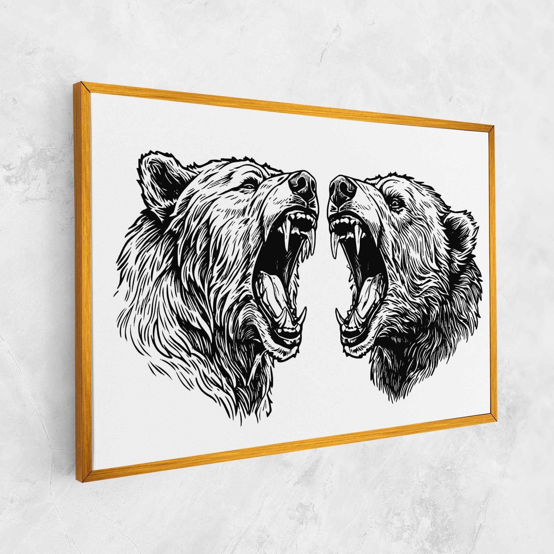 Tablou Canvas Bear Bite mockup 1