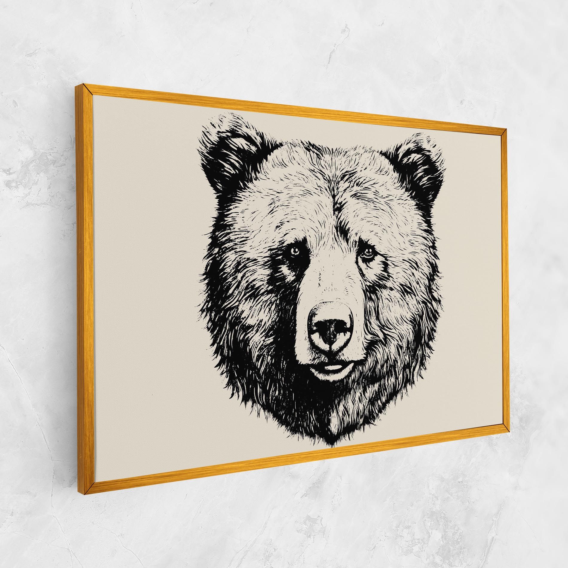 Cream Head Bear mockup 1