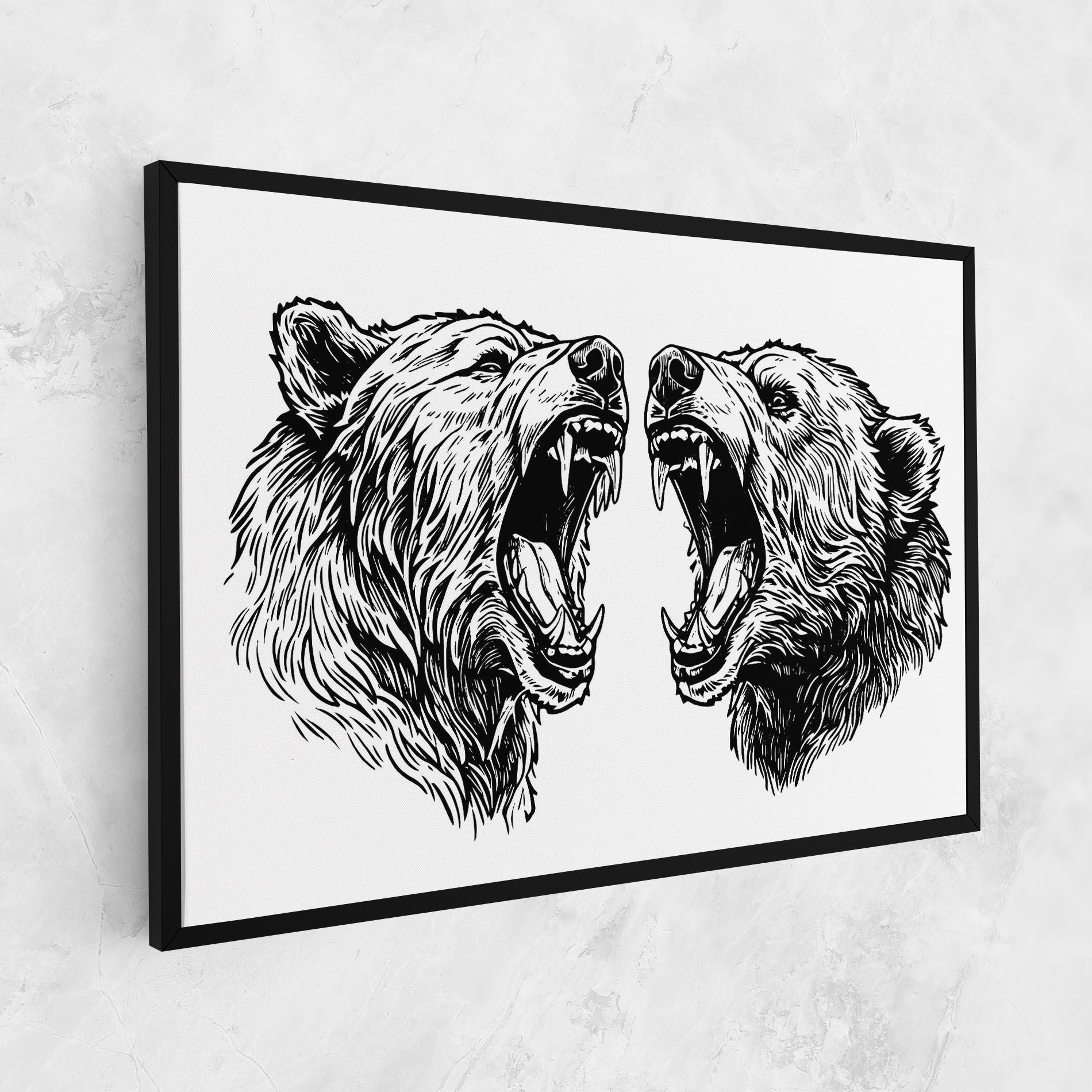 Tablou Canvas Bear Bite mockup 1