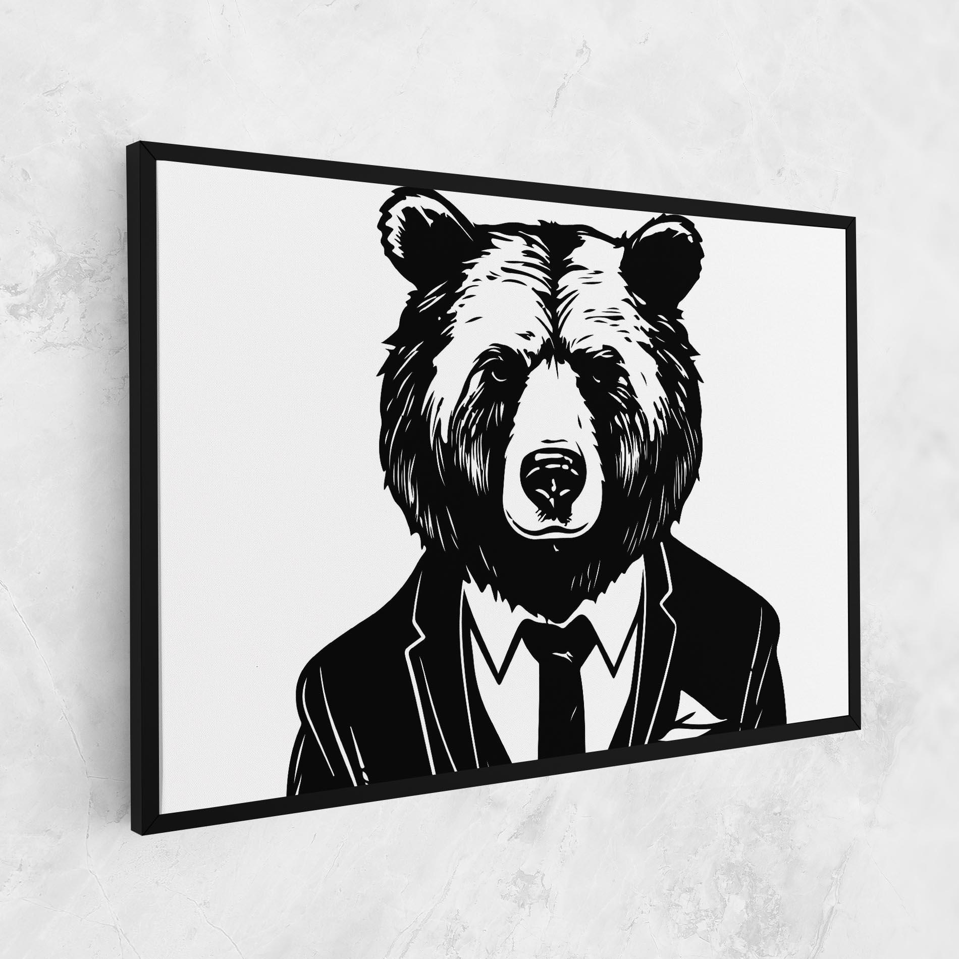 Tablou Canvas Business Bear mockup 1