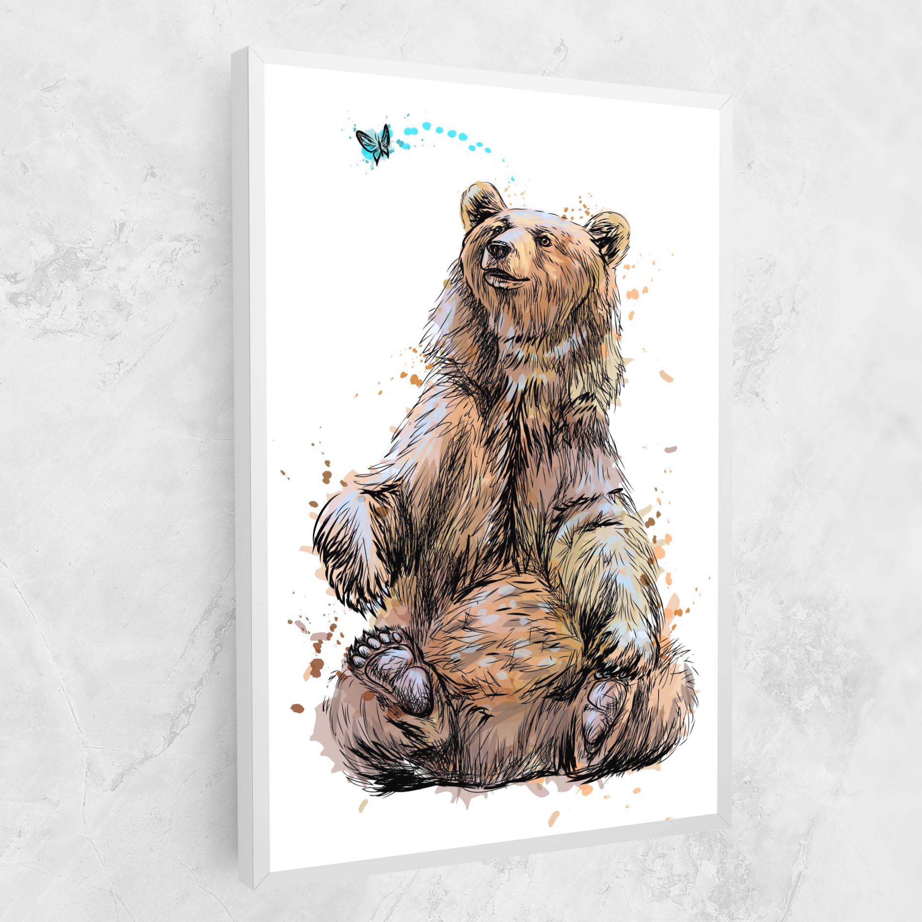 Tablou Canvas Butterfly Bear mockup 1