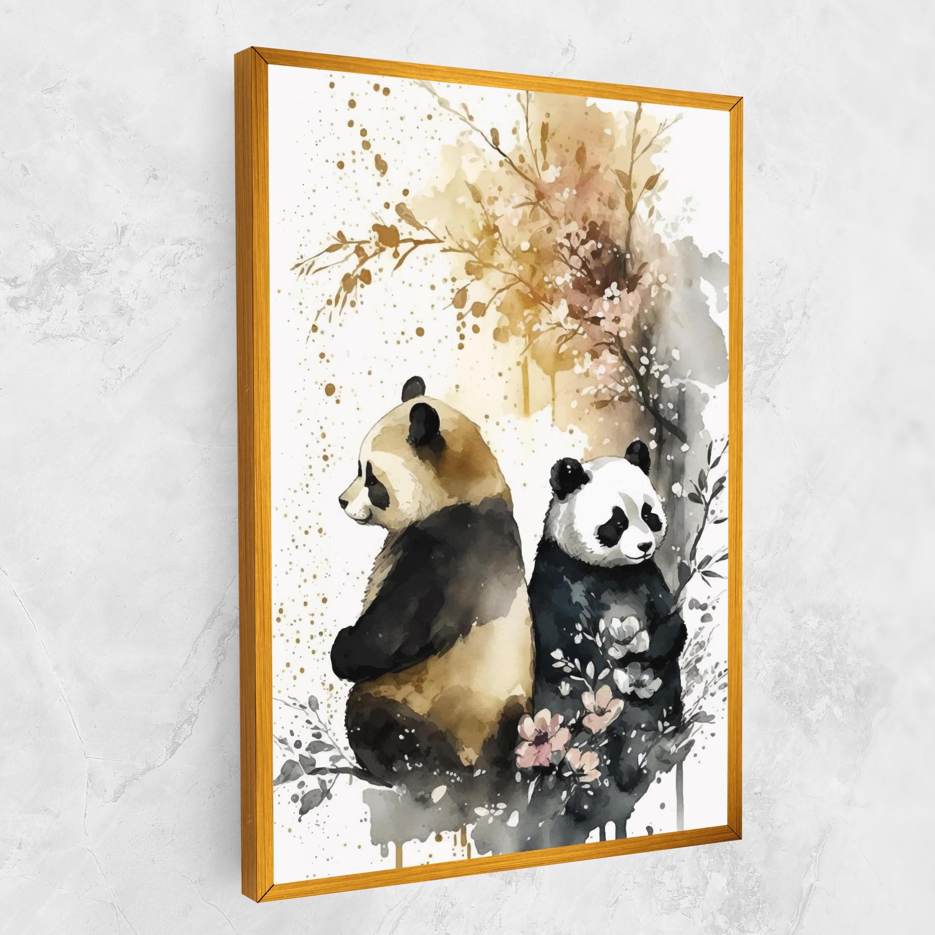 Tablou Canvas Gold Panda Art mockup 1