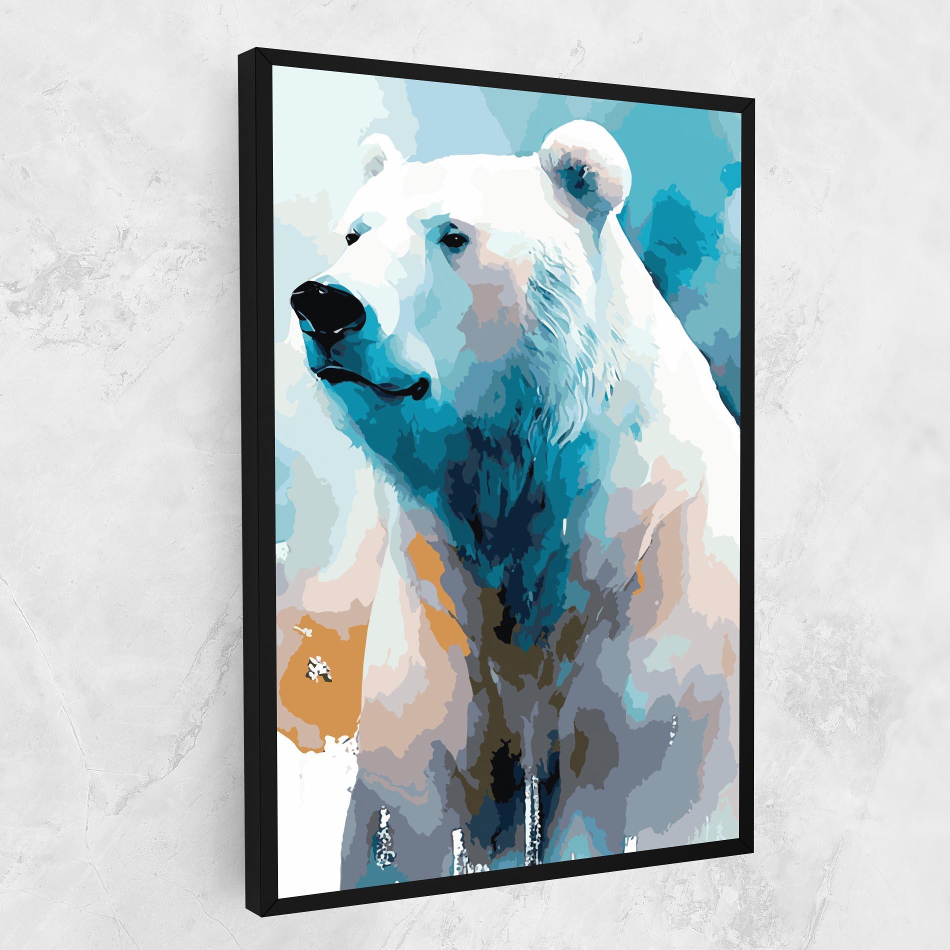 Tablou Canvas Beautiful Icebear mockup 1