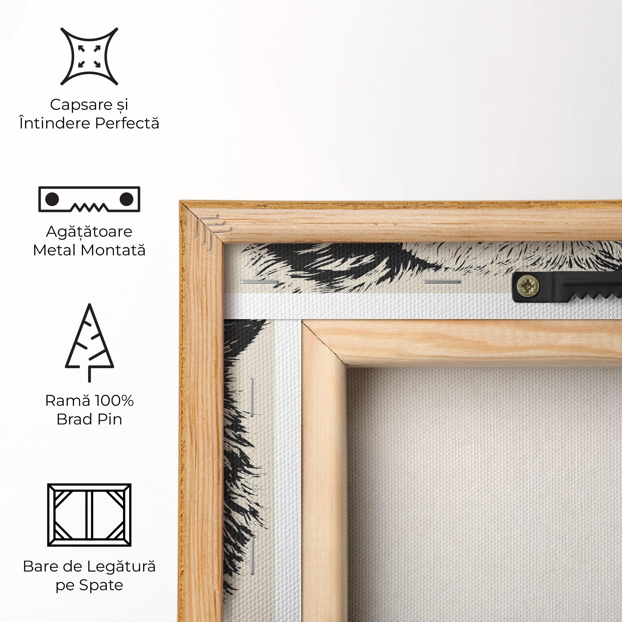 Tablou Canvas Cream Head Bear mockup 5