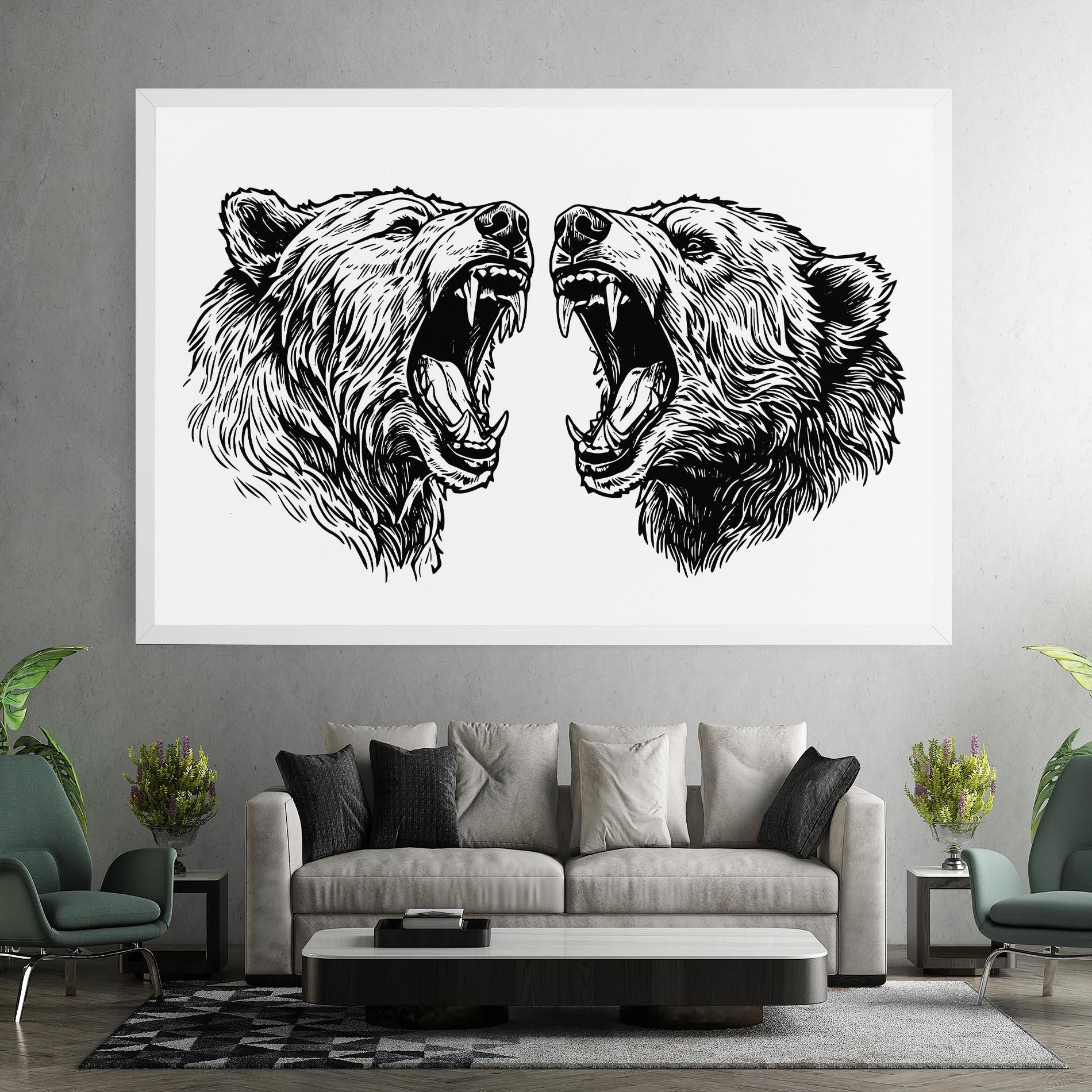 Tablou Canvas Bear Bite mockup 7