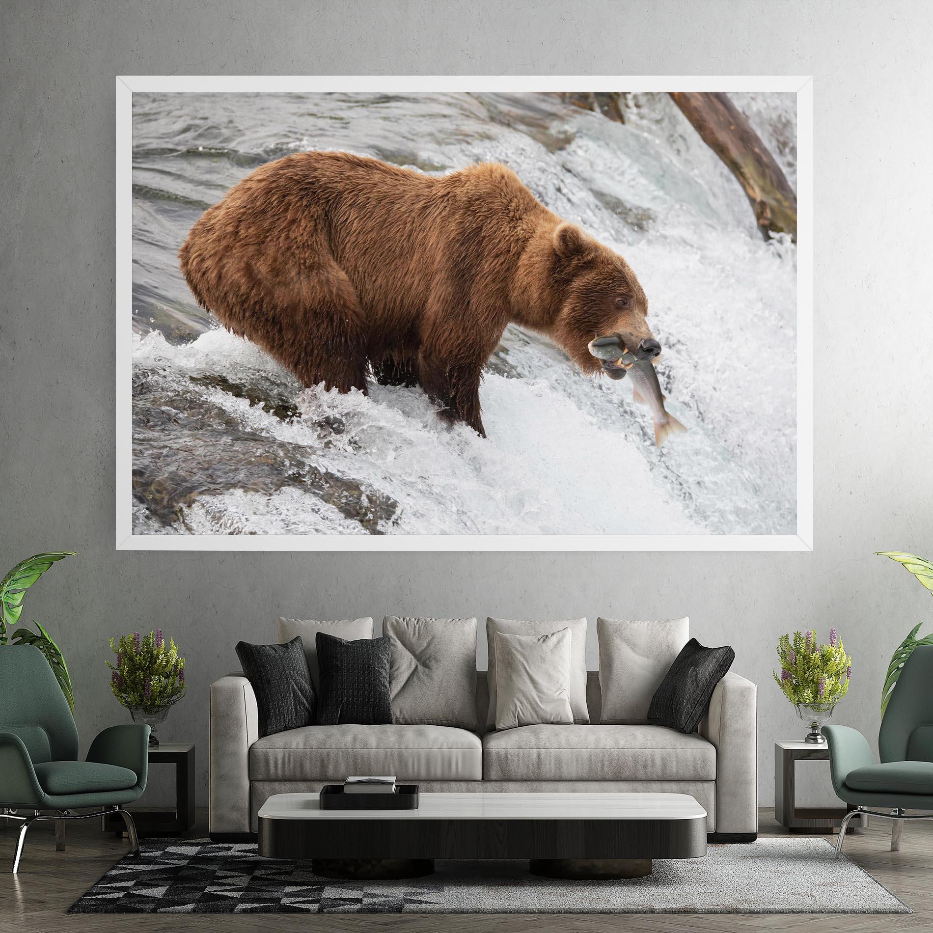 Tablou Canvas Bear Hunting mockup 7