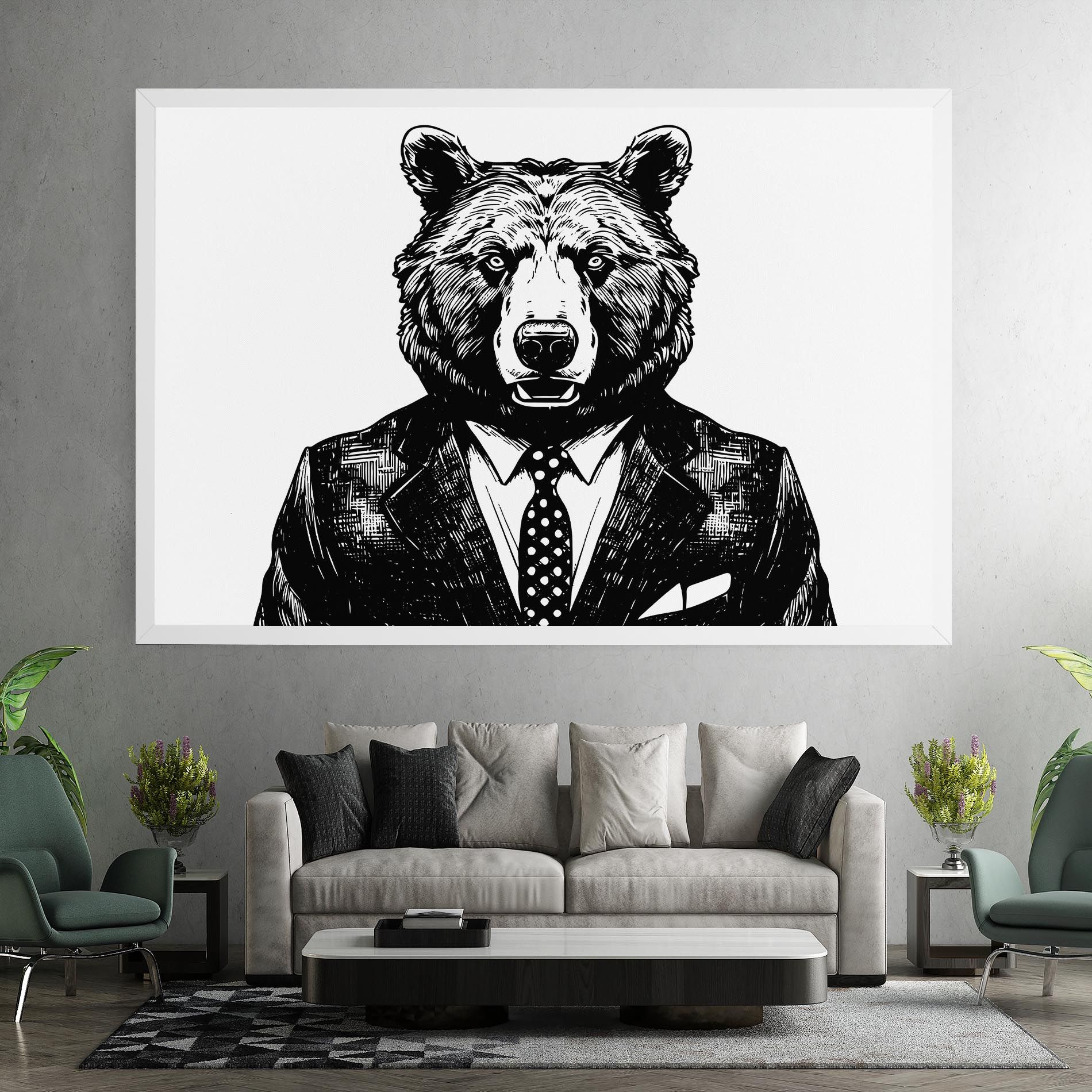 Bear In Suit mockup 7