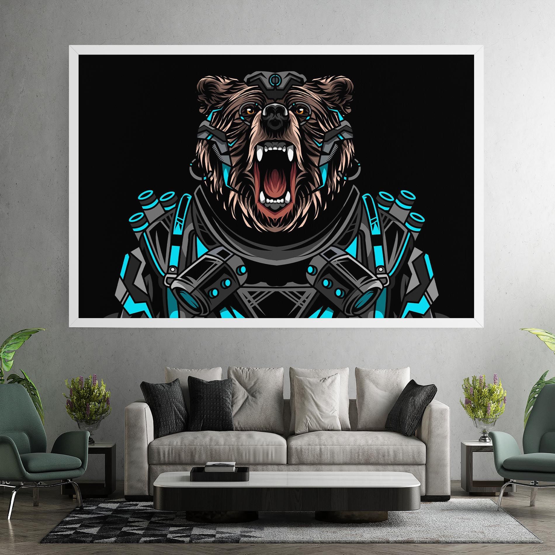 Black Cyborg Bear mockup 7